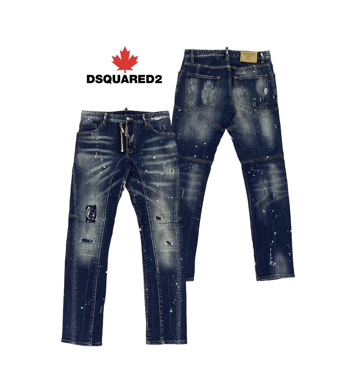 Dsquared2 Dsquared2 External Zip Skater Denim Jeans Size US 30 / EU 46 - 1 Thumbnail