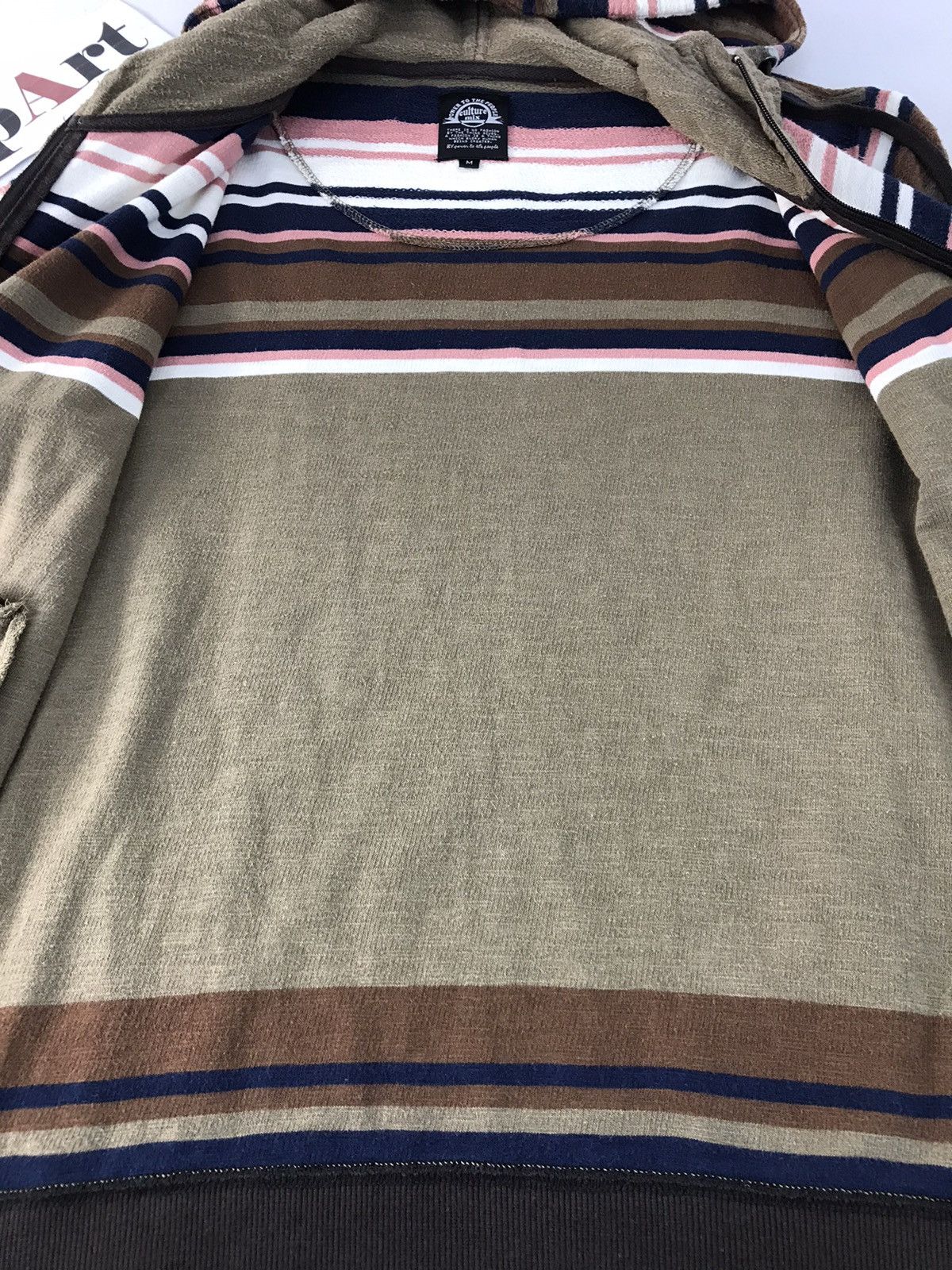 Japanese Brand Vtg Power To The People Design Stripes Sweatshirt Hoodie Size US M / EU 48-50 / 2 - 5 Thumbnail