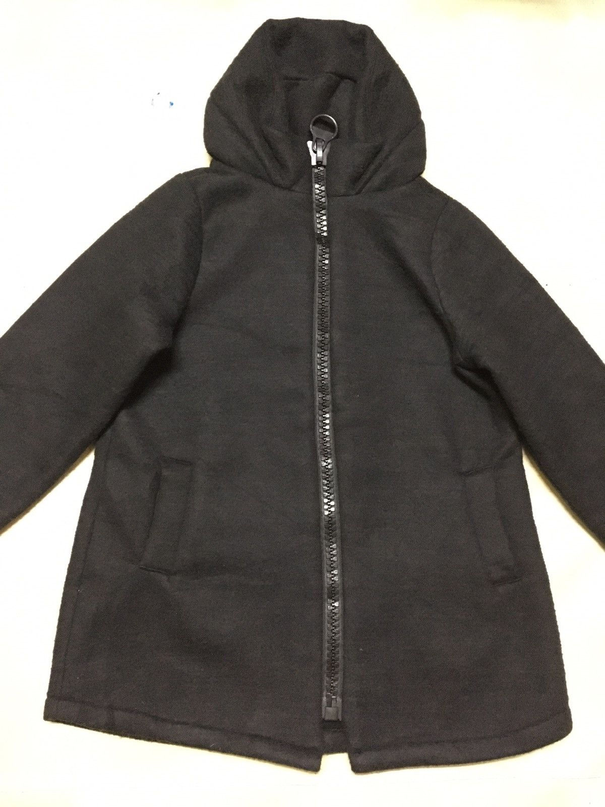 Japanese Brand Wool Parka Jacket With Big Zipper Avant Garde Style Fashion Size US M / EU 48-50 / 2 - 2 Thumbnail
