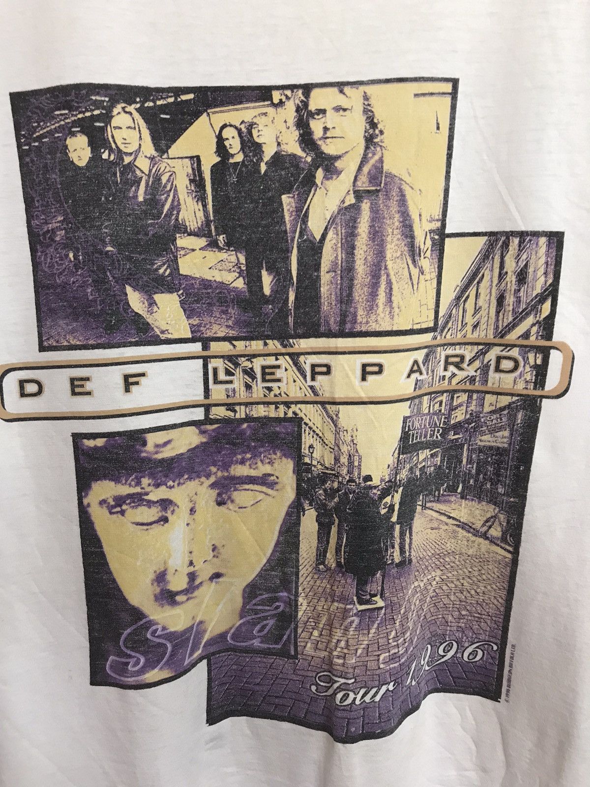 Band Tees × Def Leppard × Vintage 90s Vintage 1996 Def Leppard band rock tee Size US XL / EU 56 / 4 - 3 Thumbnail