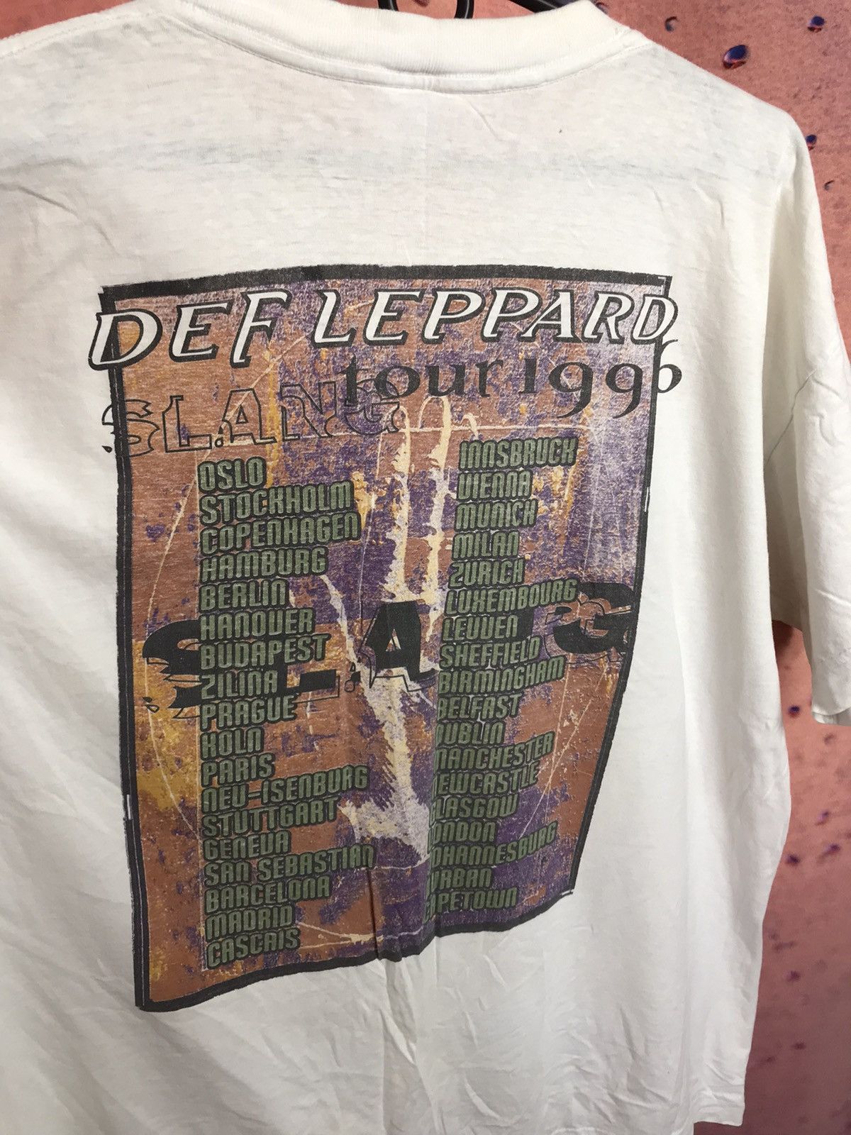 Band Tees × Def Leppard × Vintage 90s Vintage 1996 Def Leppard band rock tee Size US XL / EU 56 / 4 - 7 Thumbnail