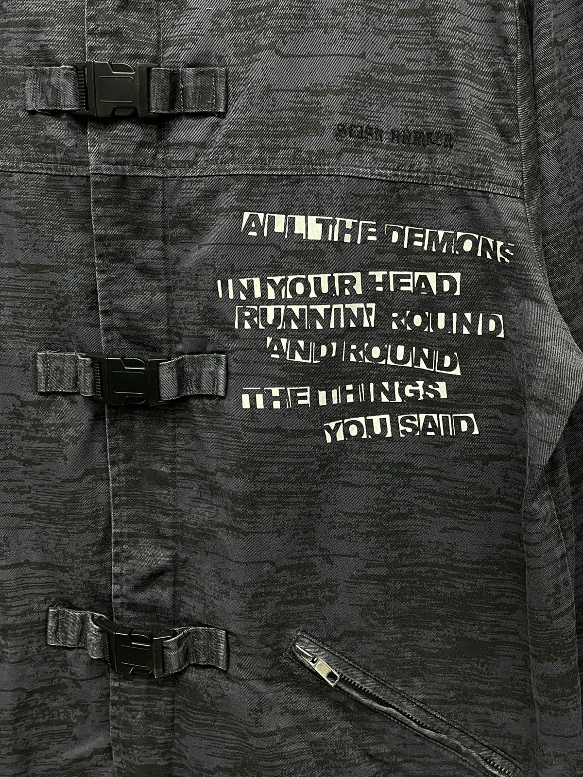 Demon × If Six Was Nine × Seditionaries SLASHNUMBER Poem PUNK! Bondage Buckle Cotton Hoodie Size US M / EU 48-50 / 2 - 1 Thumbnail