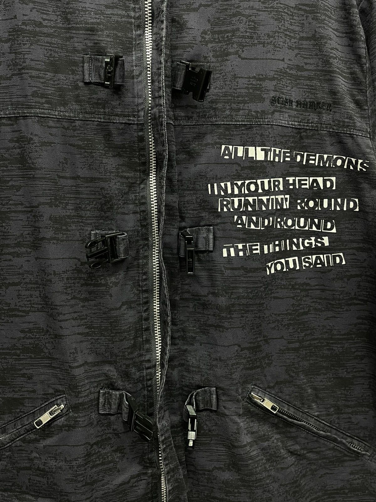 Demon × If Six Was Nine × Seditionaries SLASHNUMBER Poem PUNK! Bondage Buckle Cotton Hoodie Size US M / EU 48-50 / 2 - 3 Thumbnail