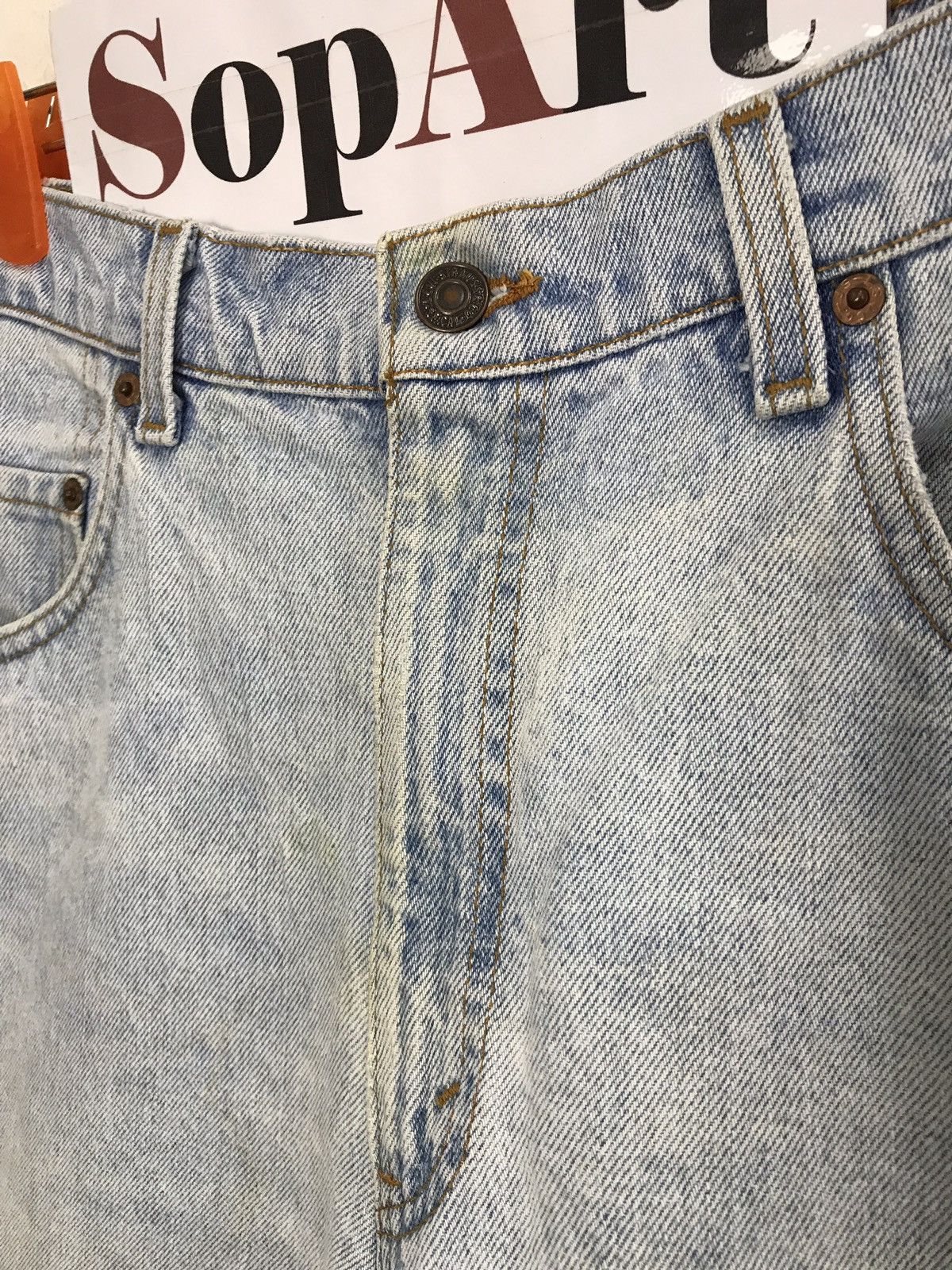 Levi's × Vintage Vintage Levis Distressed Denim Beauty Faded Jeans Size US 32 / EU 48 - 4 Thumbnail
