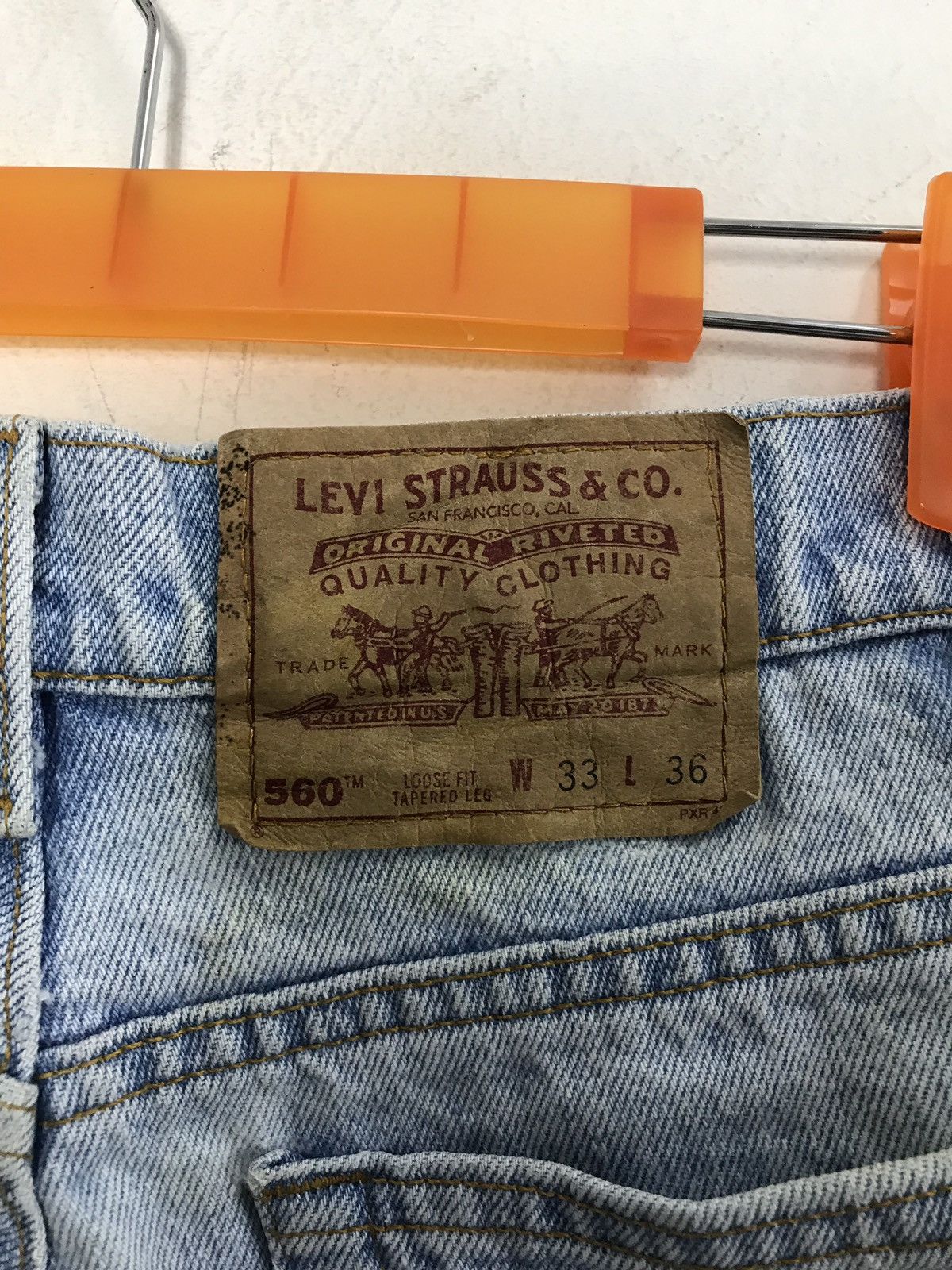 Levi's × Vintage Vintage Levis Distressed Denim Beauty Faded Jeans Size US 32 / EU 48 - 10 Thumbnail