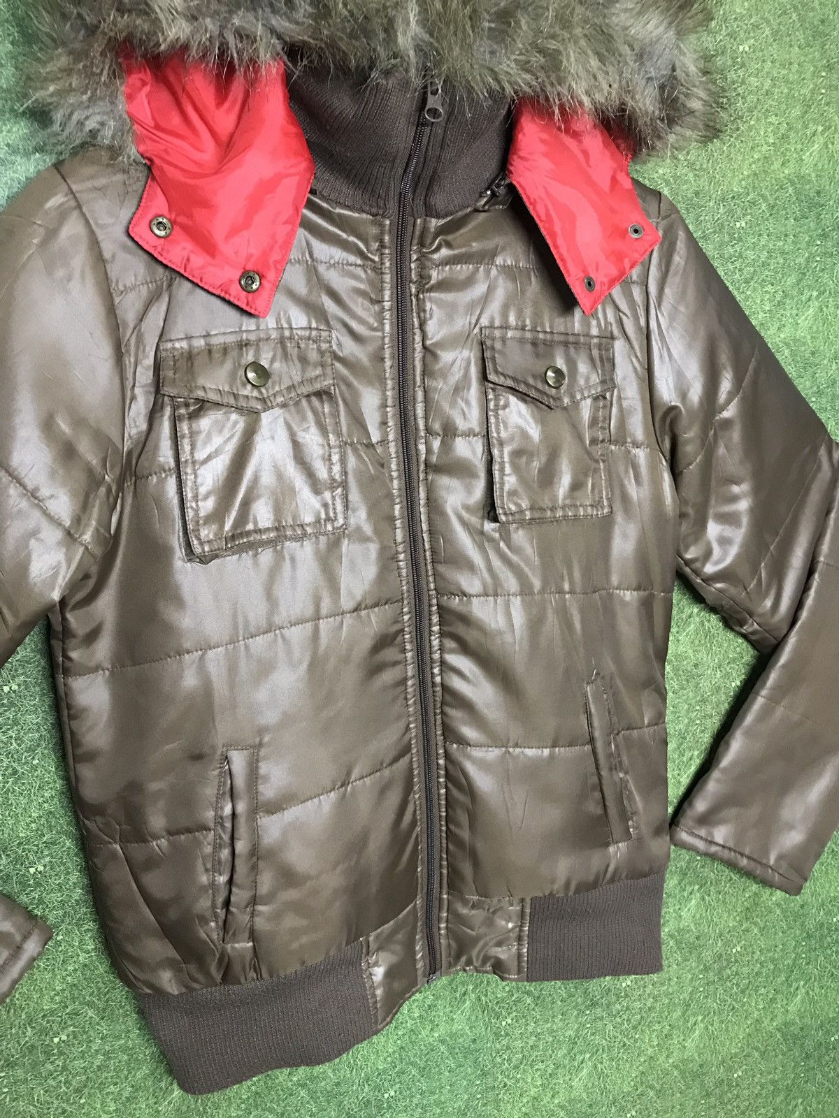 Japanese Brand Ben Aipa Surf Wear Brown Puffer Jacket Hoodie Style Size US M / EU 48-50 / 2 - 3 Thumbnail