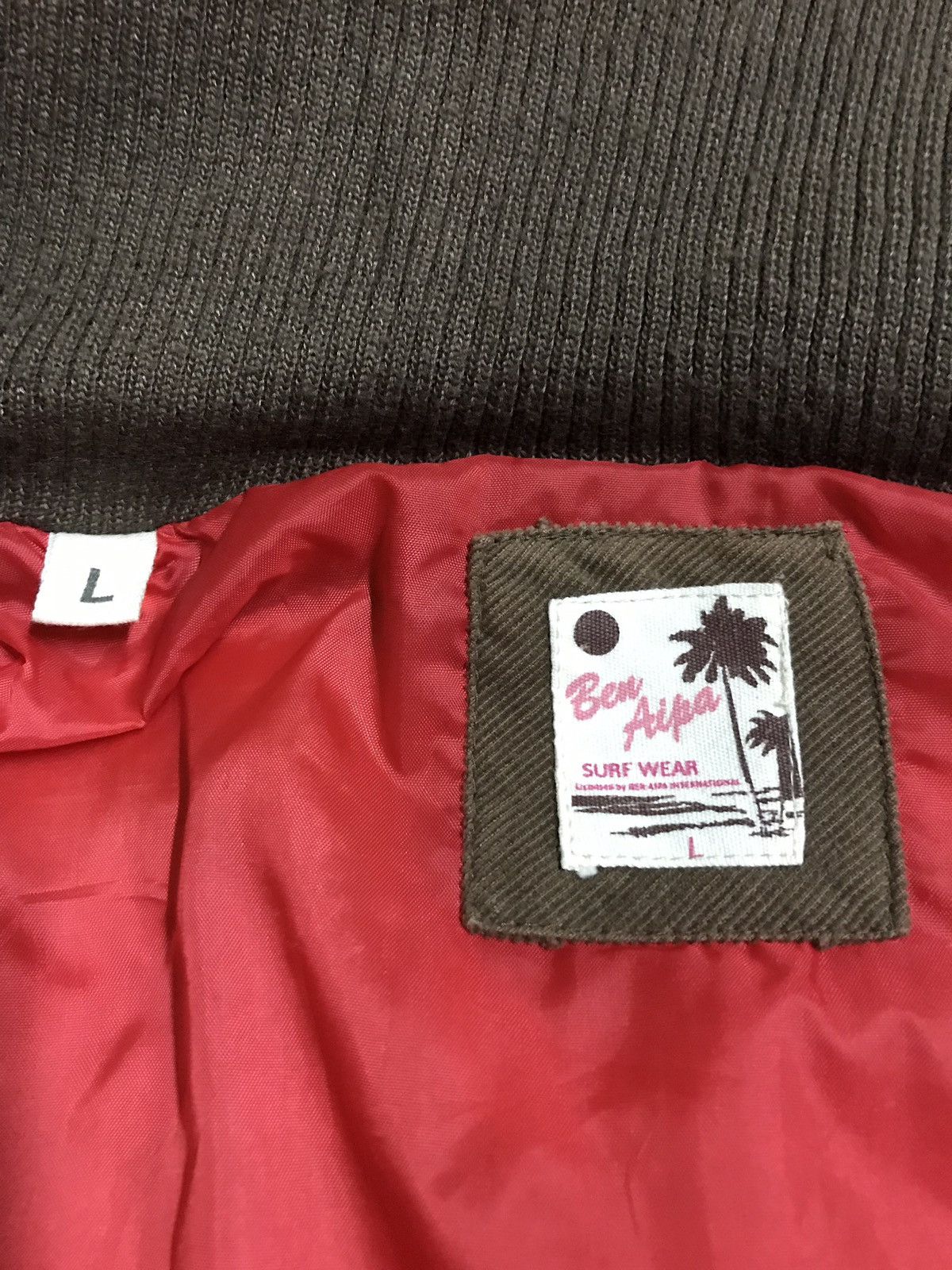 Japanese Brand Ben Aipa Surf Wear Brown Puffer Jacket Hoodie Style Size US M / EU 48-50 / 2 - 6 Thumbnail