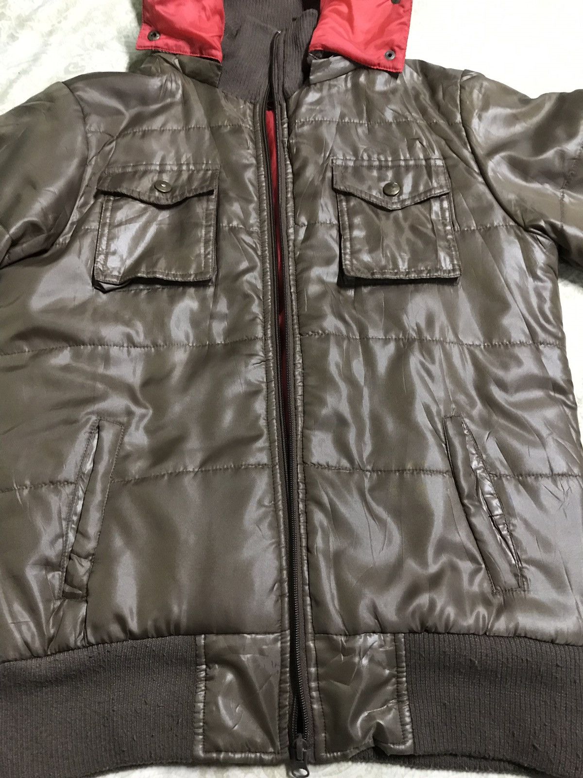 Japanese Brand Ben Aipa Surf Wear Brown Puffer Jacket Hoodie Style Size US M / EU 48-50 / 2 - 4 Thumbnail