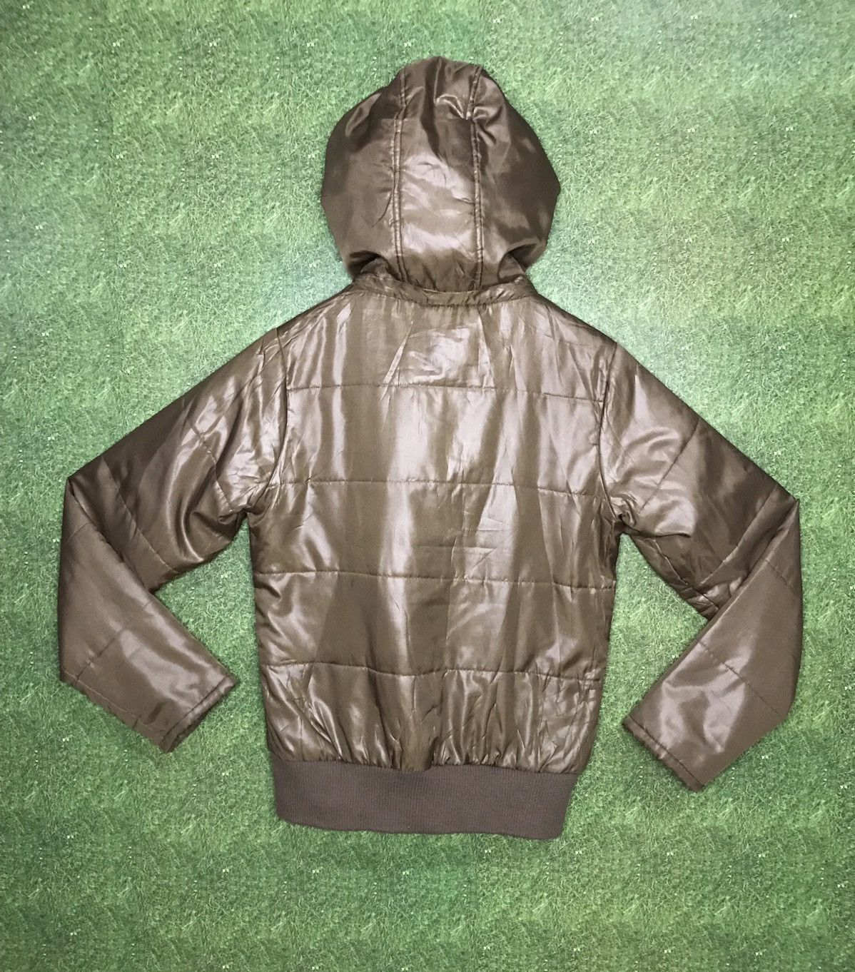 Japanese Brand Ben Aipa Surf Wear Brown Puffer Jacket Hoodie Style Size US M / EU 48-50 / 2 - 2 Thumbnail
