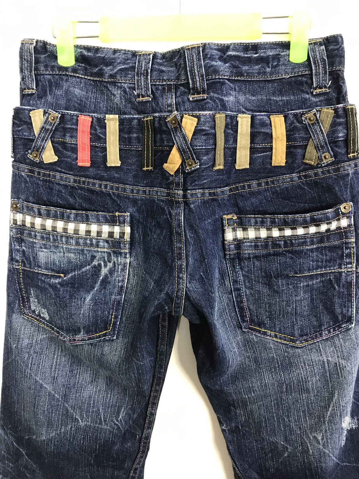 Japanese Brand × Vintage Vintage Japanese Brand Double Waist Indigo Fashion Style Size US 30 / EU 46 - 11 Thumbnail