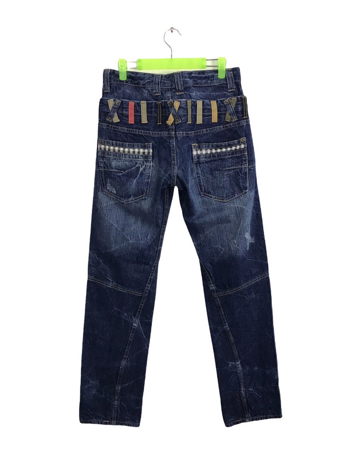 Japanese Brand × Vintage Vintage Japanese Brand Double Waist Indigo Fashion Style Size US 30 / EU 46 - 2 Thumbnail