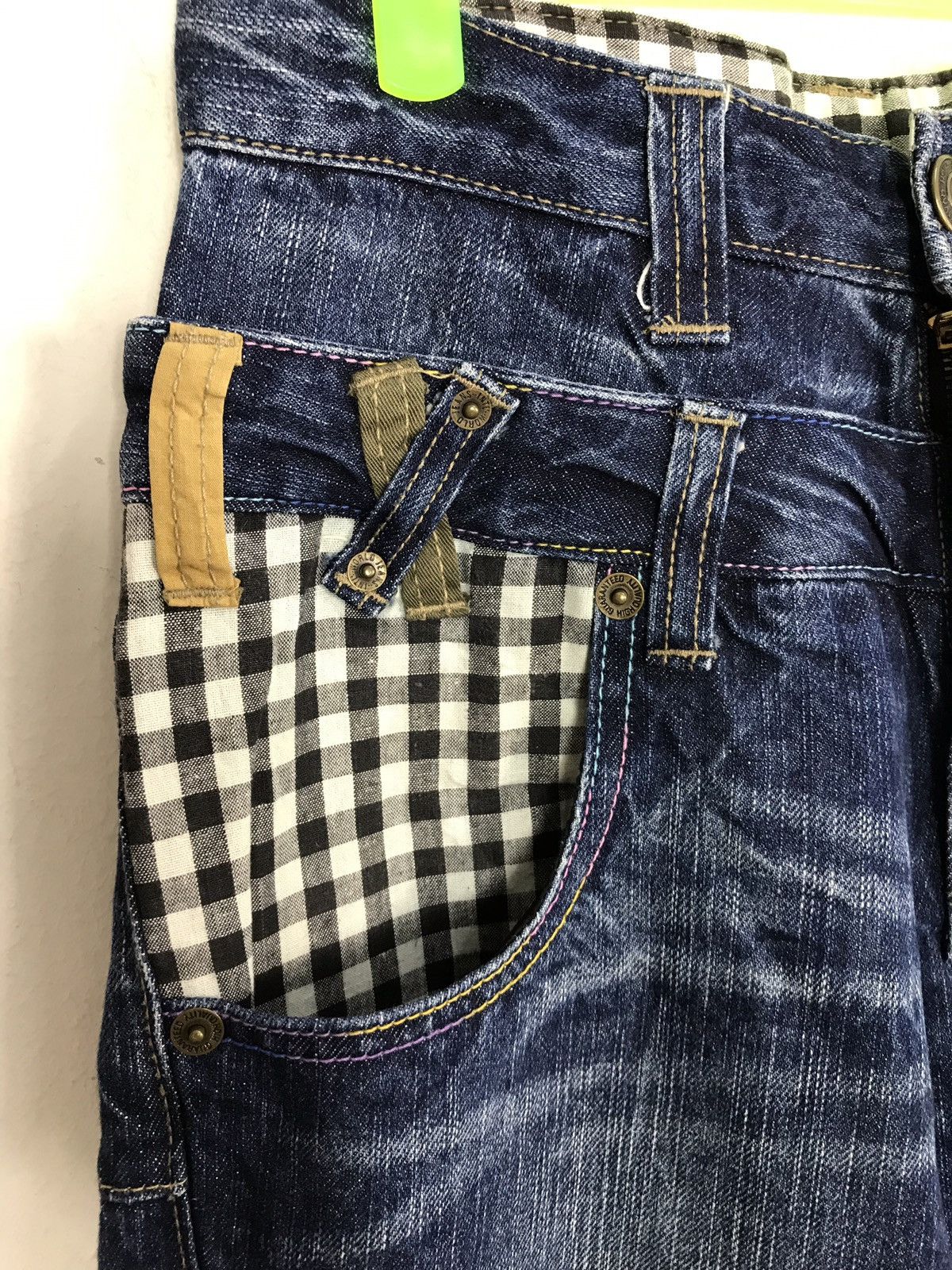 Japanese Brand × Vintage Vintage Japanese Brand Double Waist Indigo Fashion Style Size US 30 / EU 46 - 7 Thumbnail
