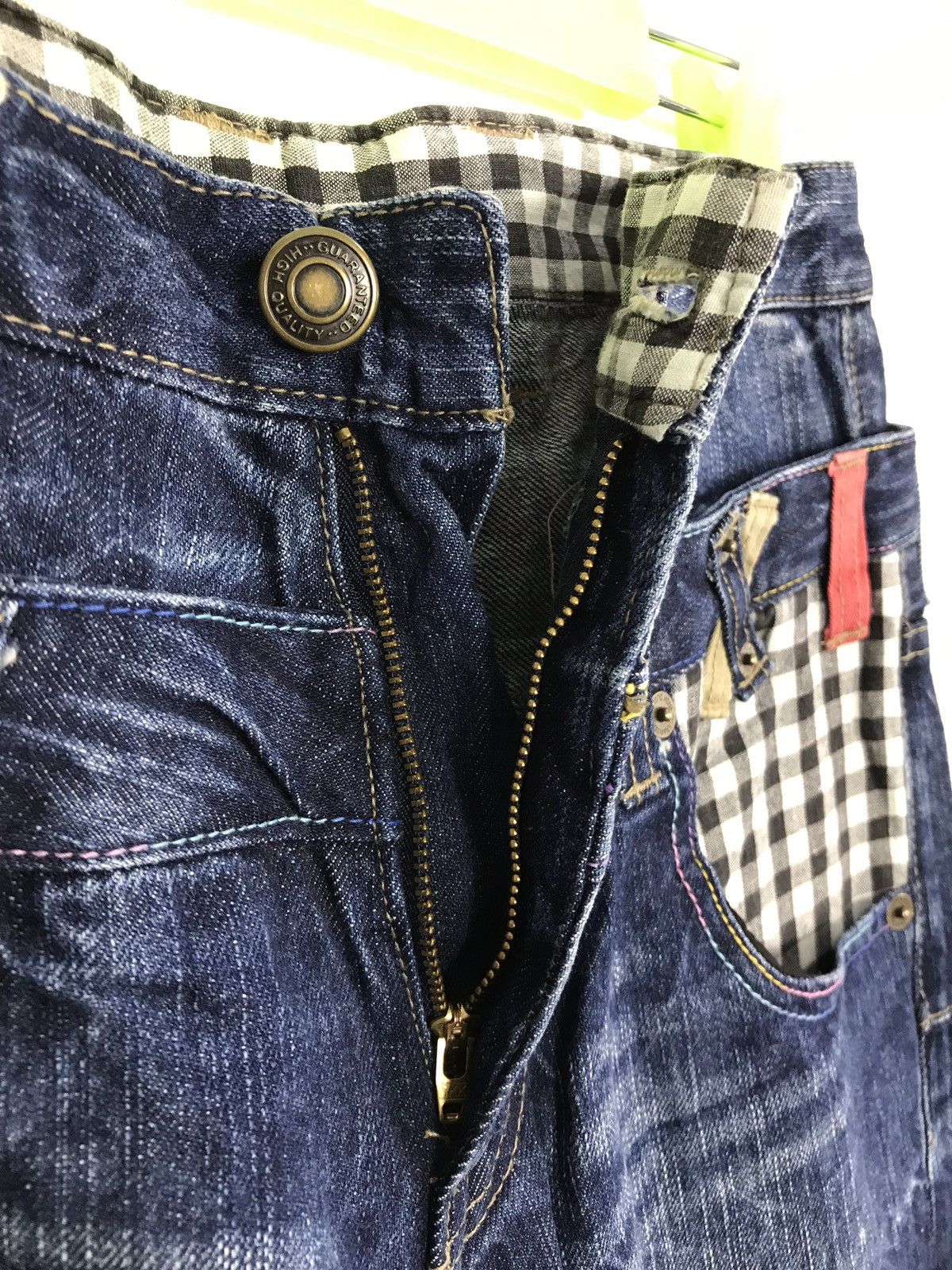 Japanese Brand × Vintage Vintage Japanese Brand Double Waist Indigo Fashion Style Size US 30 / EU 46 - 9 Thumbnail