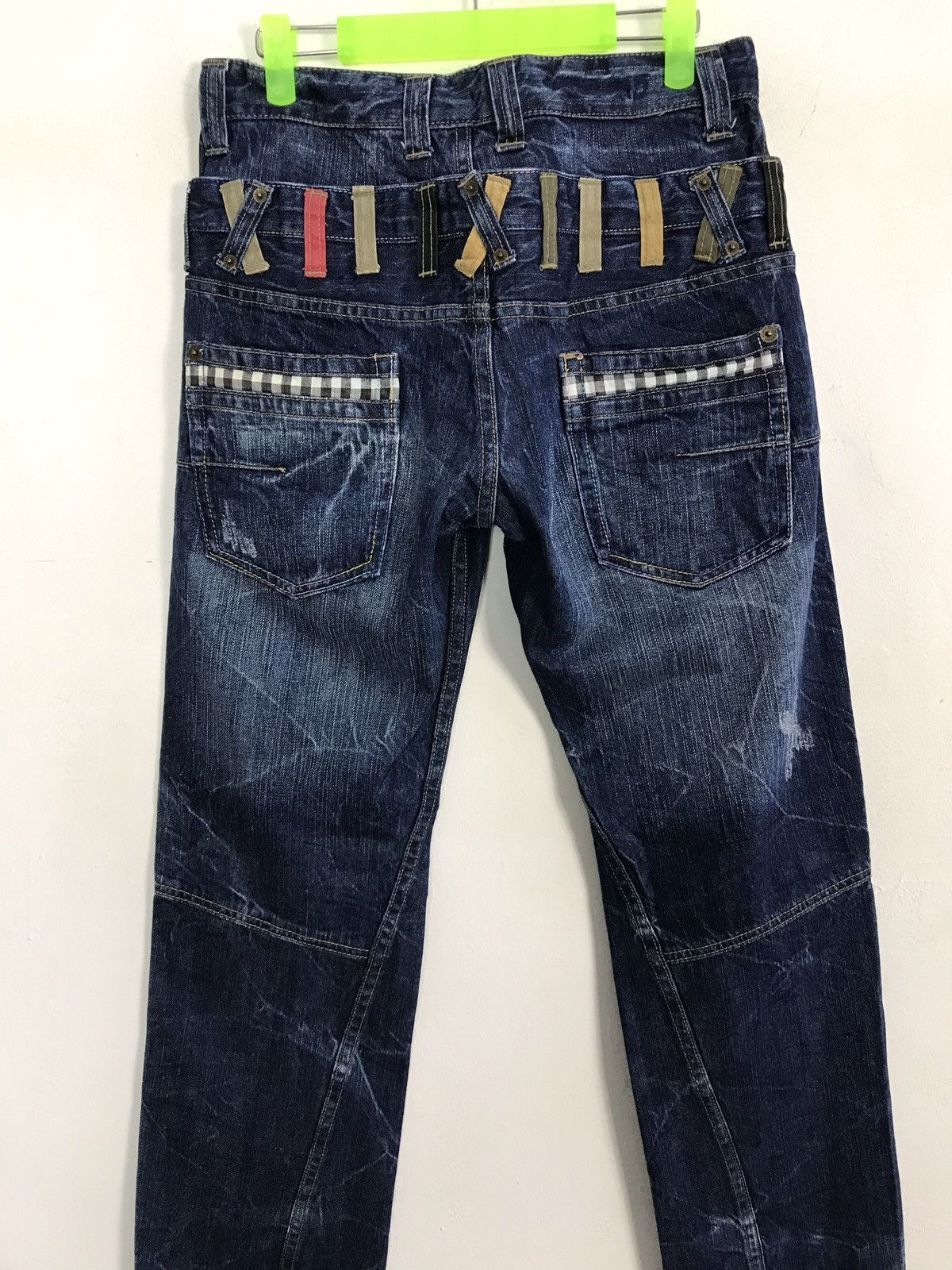 Japanese Brand × Vintage Vintage Japanese Brand Double Waist Indigo Fashion Style Size US 30 / EU 46 - 10 Thumbnail