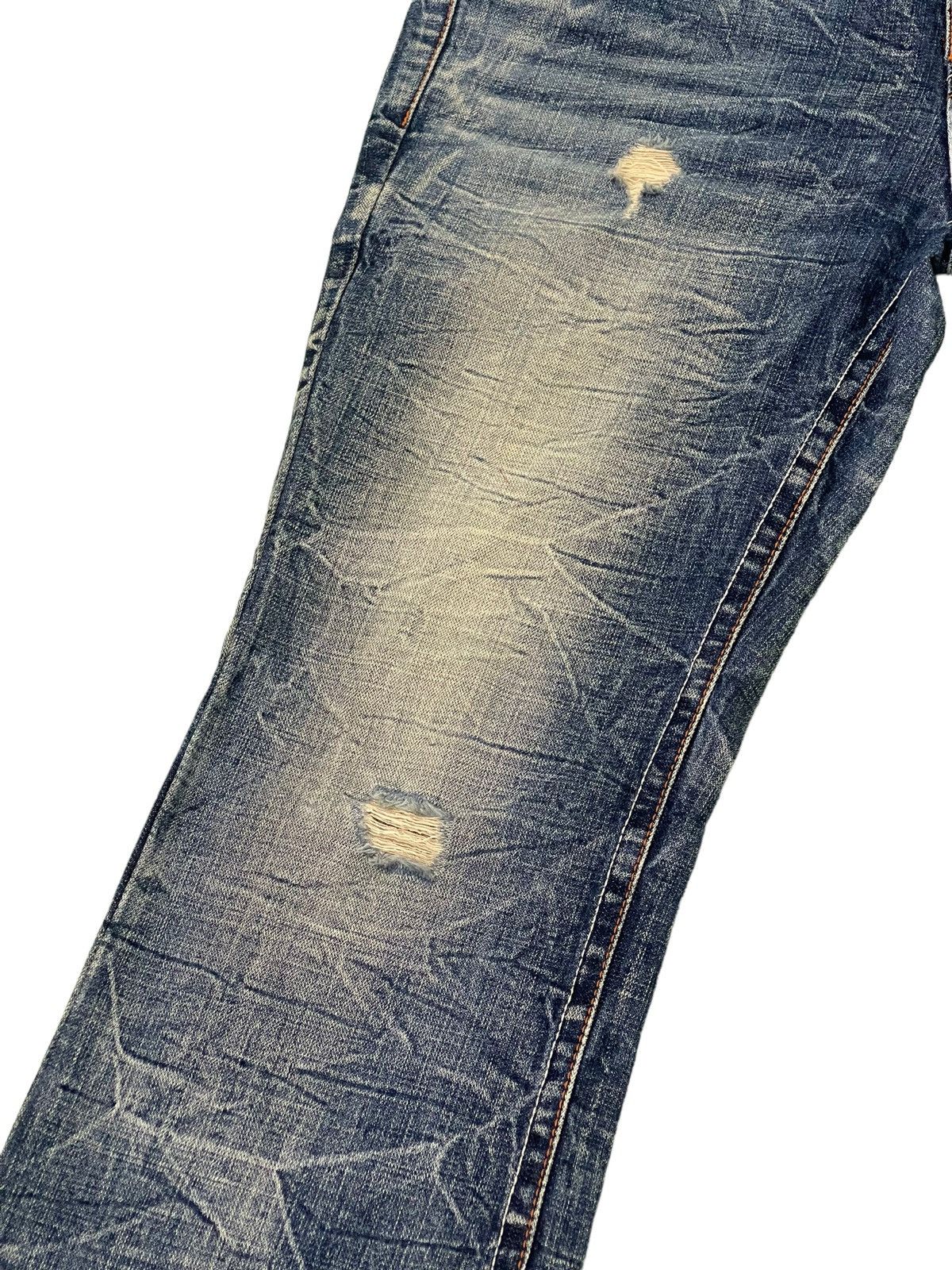 Japanese Brand Acid Wash Jeans Ozz Pinball Denim Regular Fit 4🟦5 Size US 32 / EU 48 - 6 Thumbnail