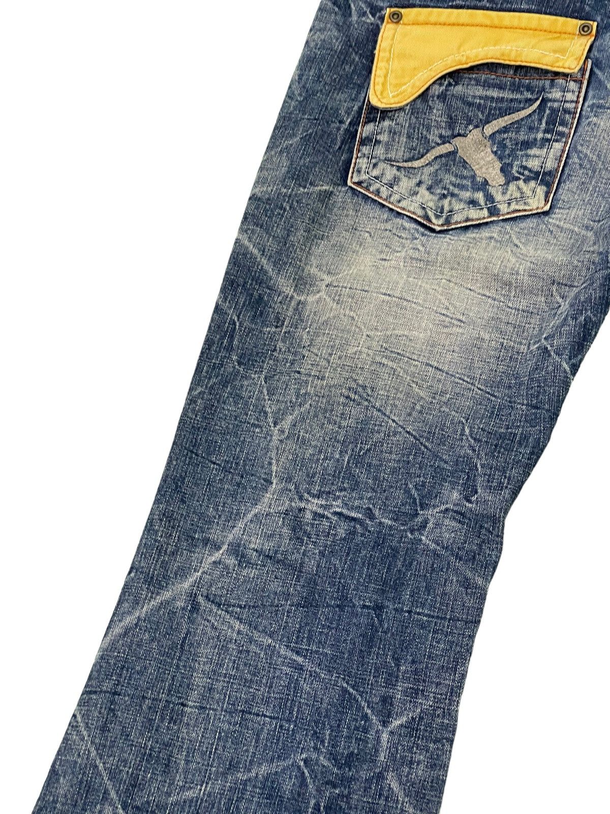 Japanese Brand Acid Wash Jeans Ozz Pinball Denim Regular Fit 4🟦5 Size US 32 / EU 48 - 18 Thumbnail