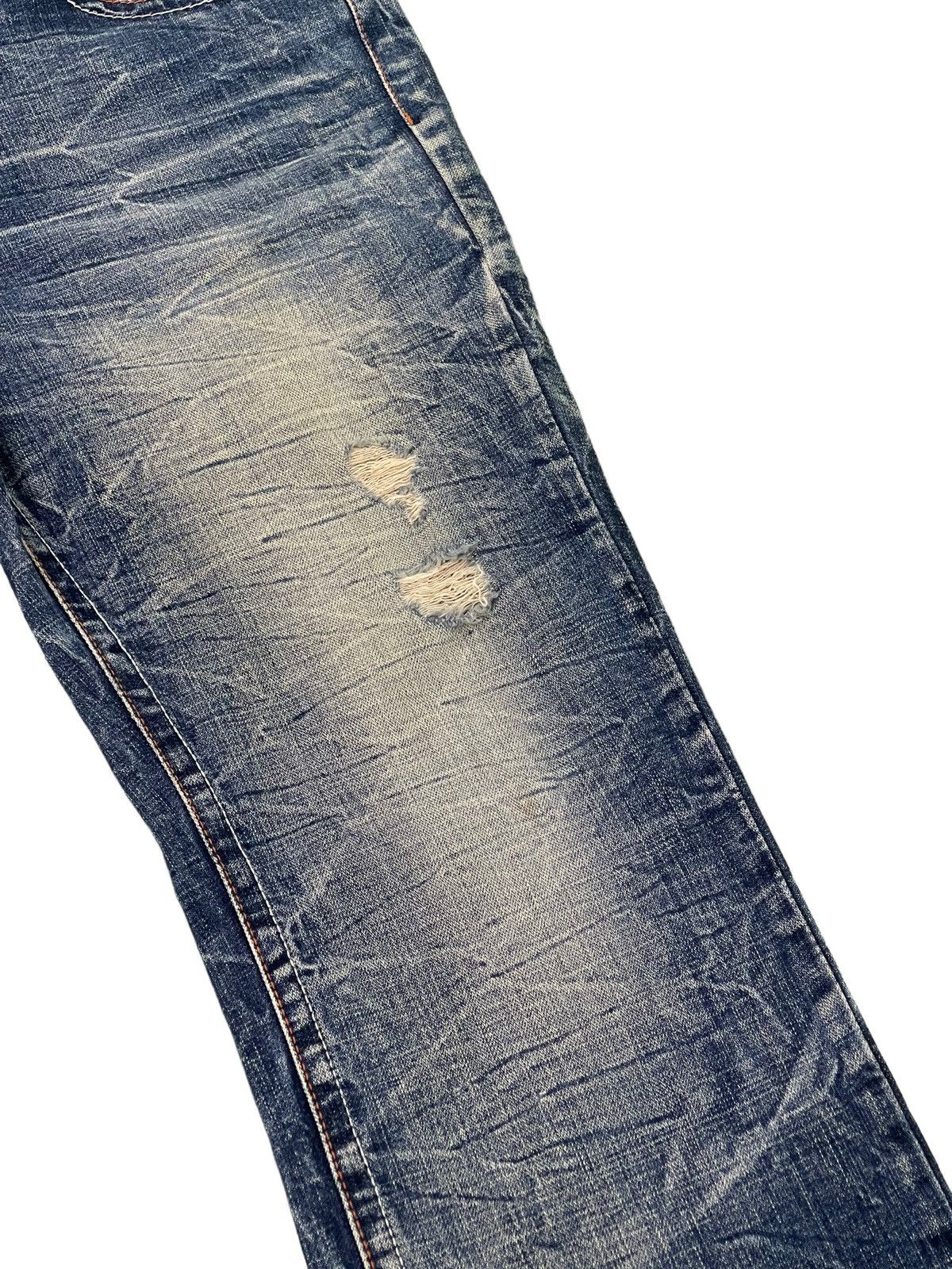 Japanese Brand Acid Wash Jeans Ozz Pinball Denim Regular Fit 4🟦5 Size US 32 / EU 48 - 7 Thumbnail