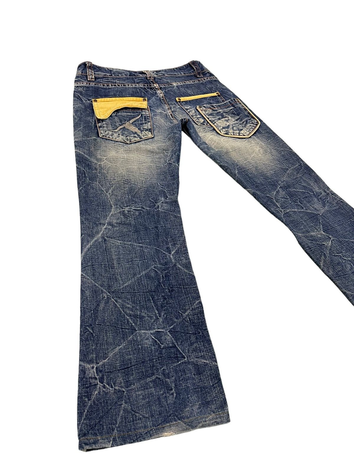 Japanese Brand Acid Wash Jeans Ozz Pinball Denim Regular Fit 4🟦5 Size US 32 / EU 48 - 14 Thumbnail