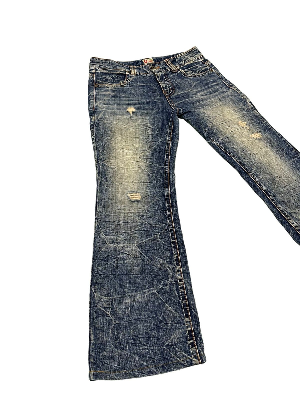 Japanese Brand Acid Wash Jeans Ozz Pinball Denim Regular Fit 4🟦5 Size US 32 / EU 48 - 1 Thumbnail