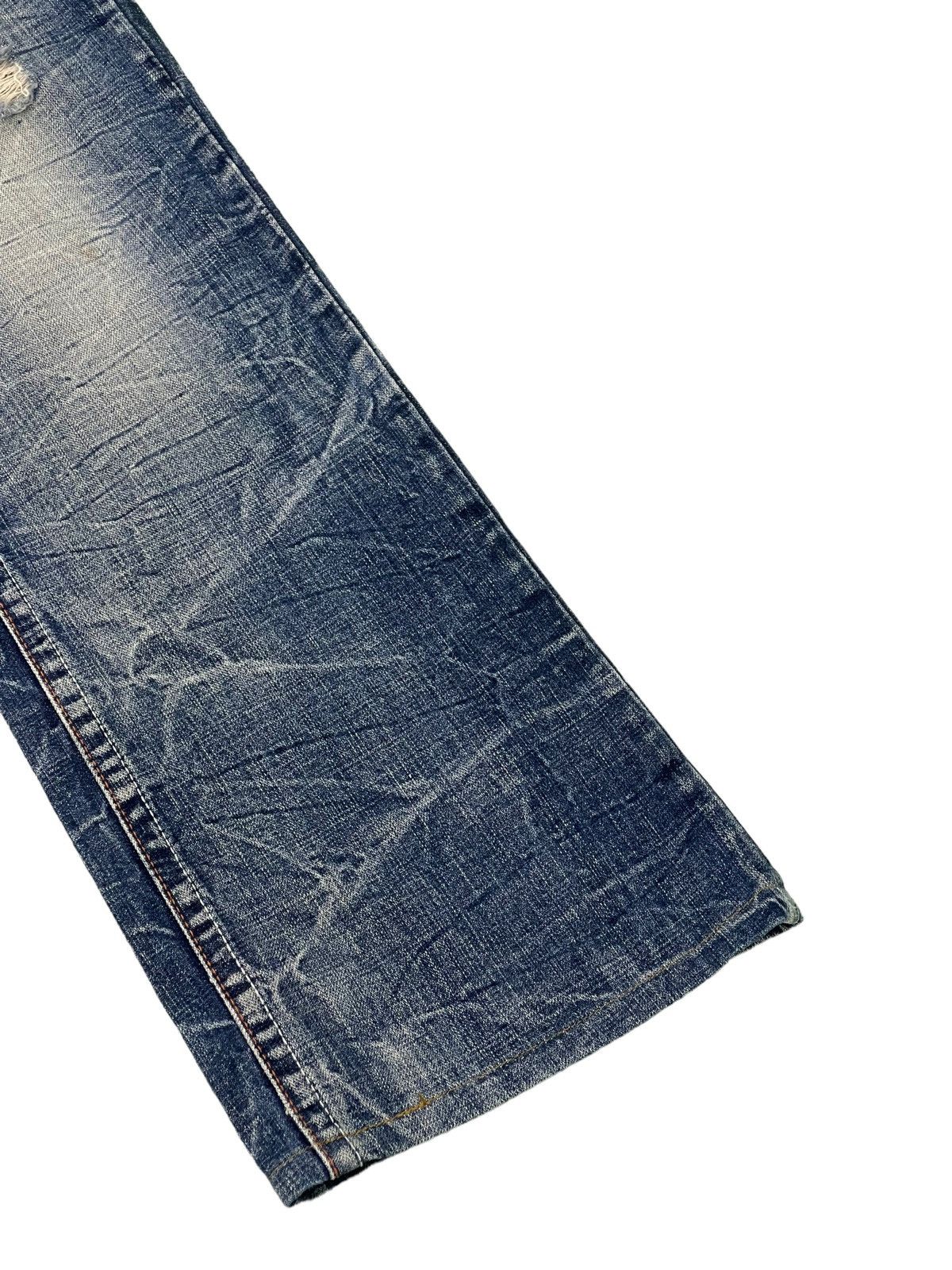 Japanese Brand Acid Wash Jeans Ozz Pinball Denim Regular Fit 4🟦5 Size US 32 / EU 48 - 4 Thumbnail