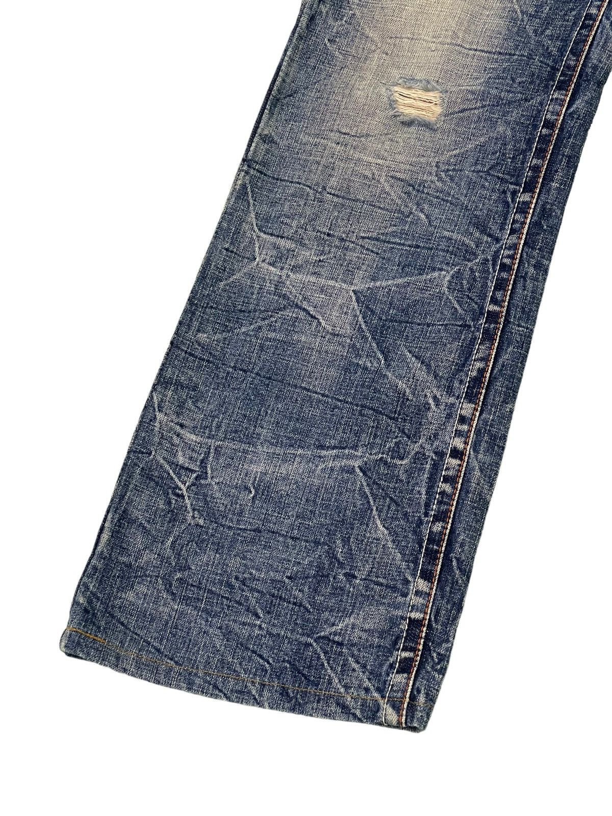Japanese Brand Acid Wash Jeans Ozz Pinball Denim Regular Fit 4🟦5 Size US 32 / EU 48 - 5 Thumbnail