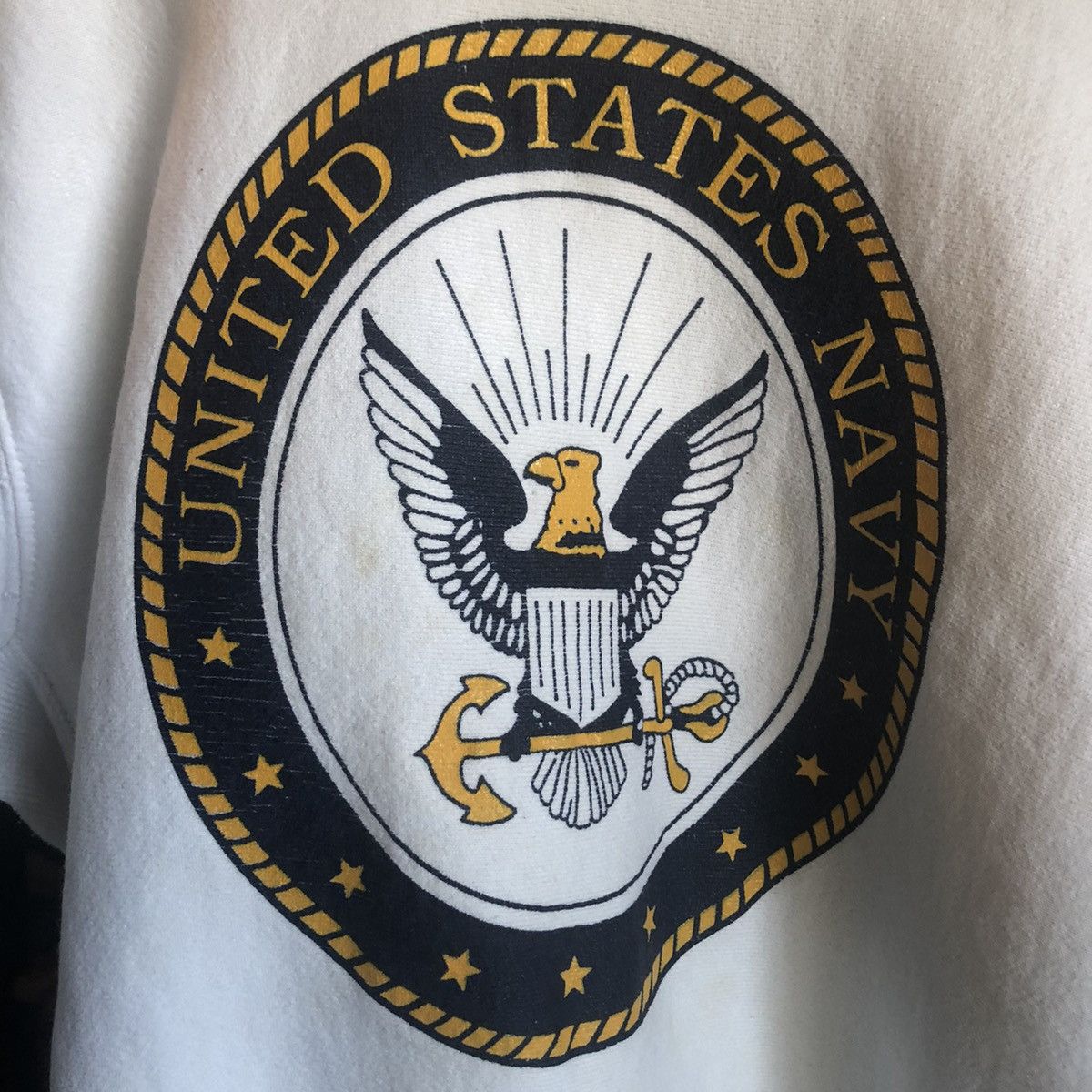 Naval Clothing Factory Vintage 90s US Navy Logo Reverse Weave Heavyweight Crewneck Size US M / EU 48-50 / 2 - 12 Thumbnail
