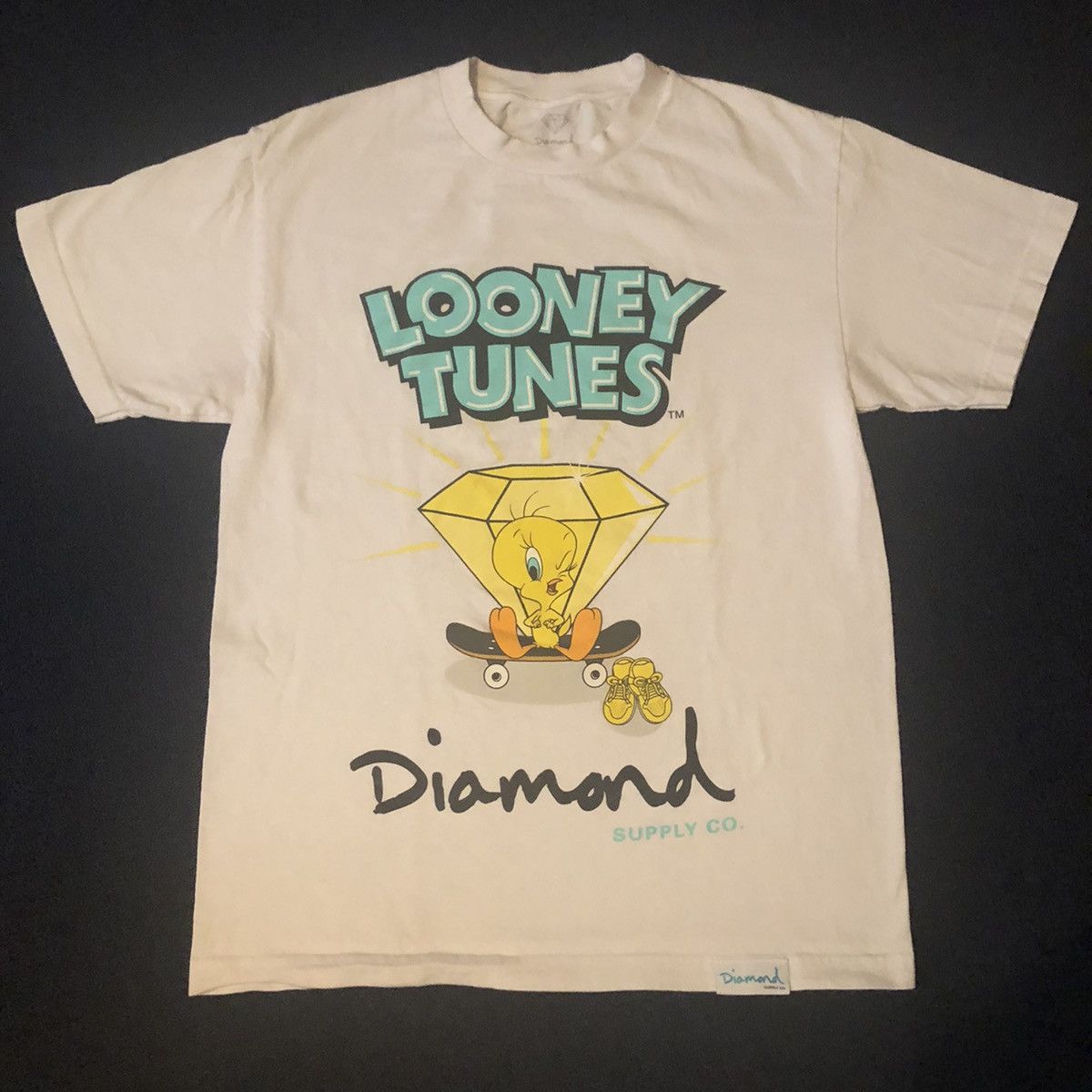 Diamond Supply Co. Vintage Diamond Supply Co. Looney Tunes Tweety Bird Logo Tee Size US M / EU 48-50 / 2 - 1 Thumbnail