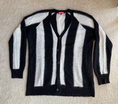 Supreme Striped Mohair Cardigan | Grailed