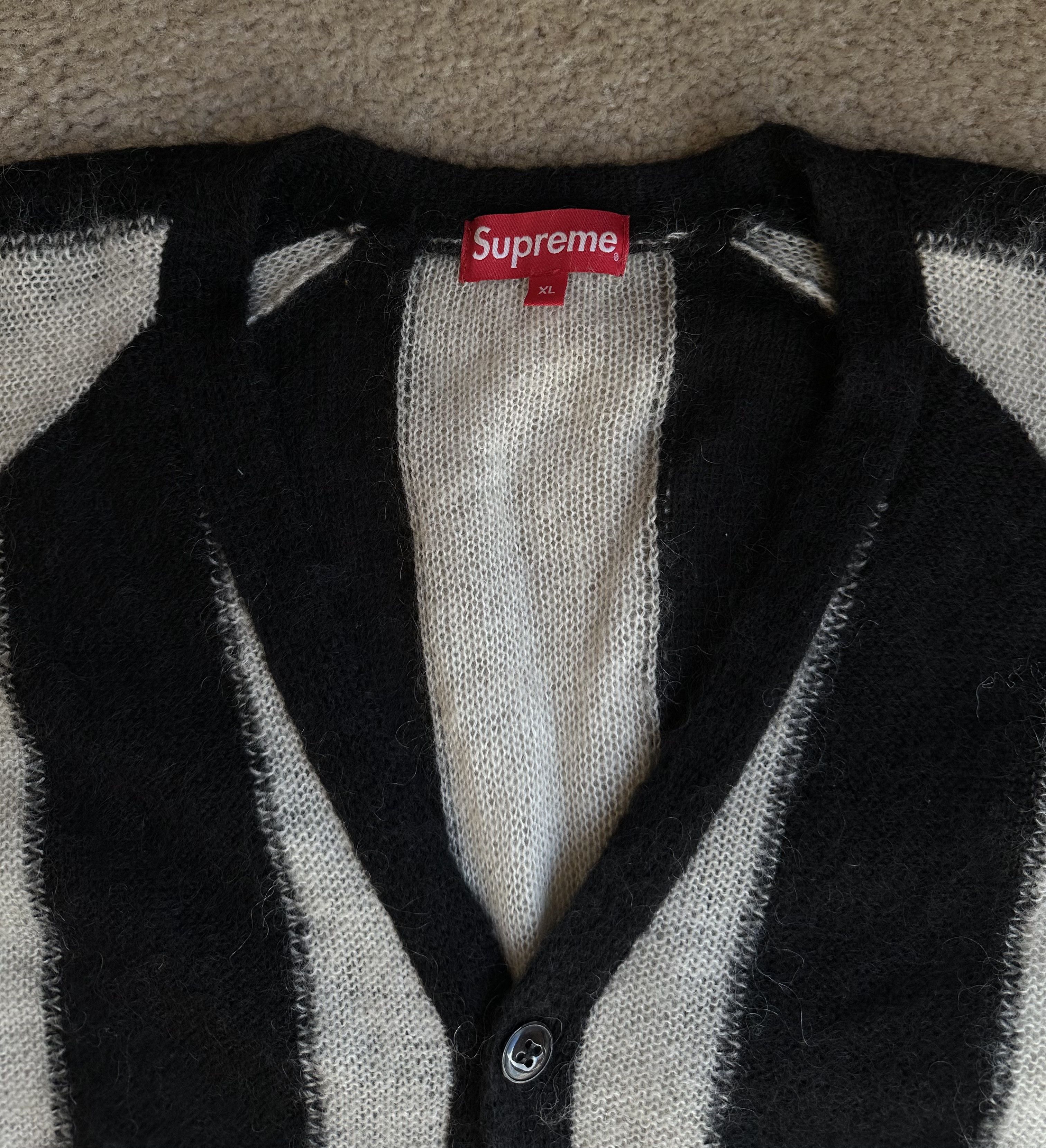 Supreme Supreme Mohair Striped Cardigan 2013 Size US XL / EU 56 / 4 - 2 Thumbnail