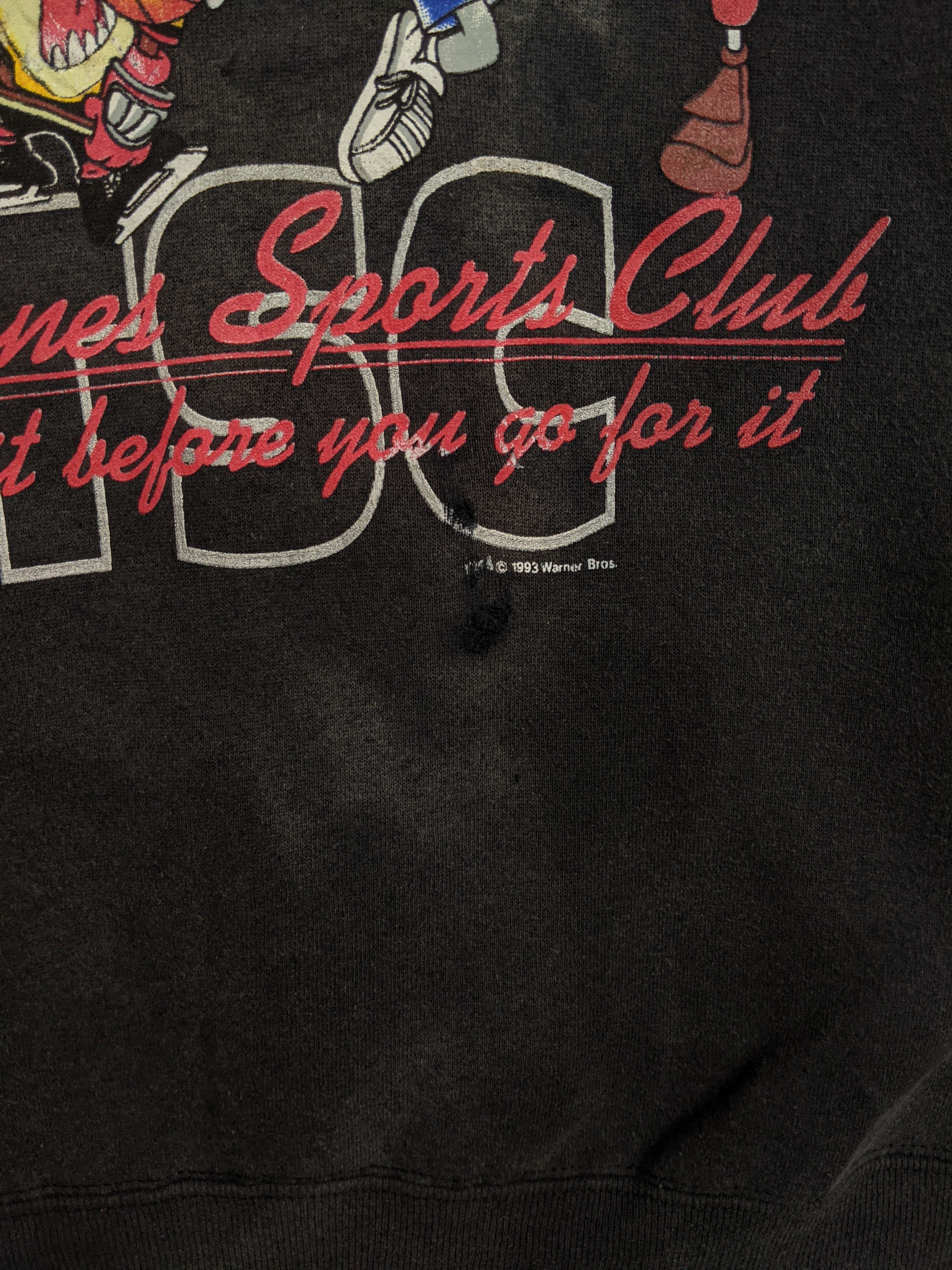 Vintage Vintage1993 Looney Tunes Sport Club Distress Sweatshirt Size US L / EU 52-54 / 3 - 3 Thumbnail