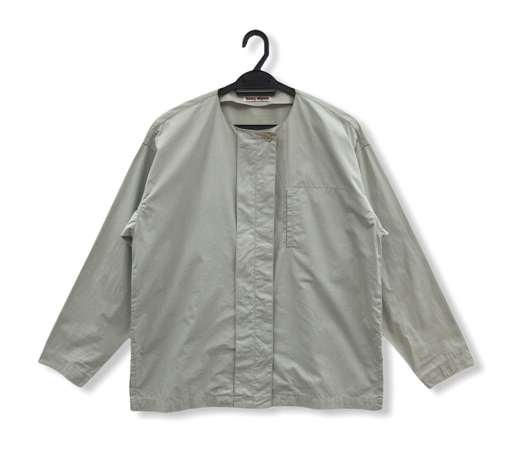 Issey Miyake RARE🔥S/S 1981 ISSEY MIYAKE MANDARIN COLLAR BUTTONS JACKET Size US M / EU 48-50 / 2 - 1 Thumbnail