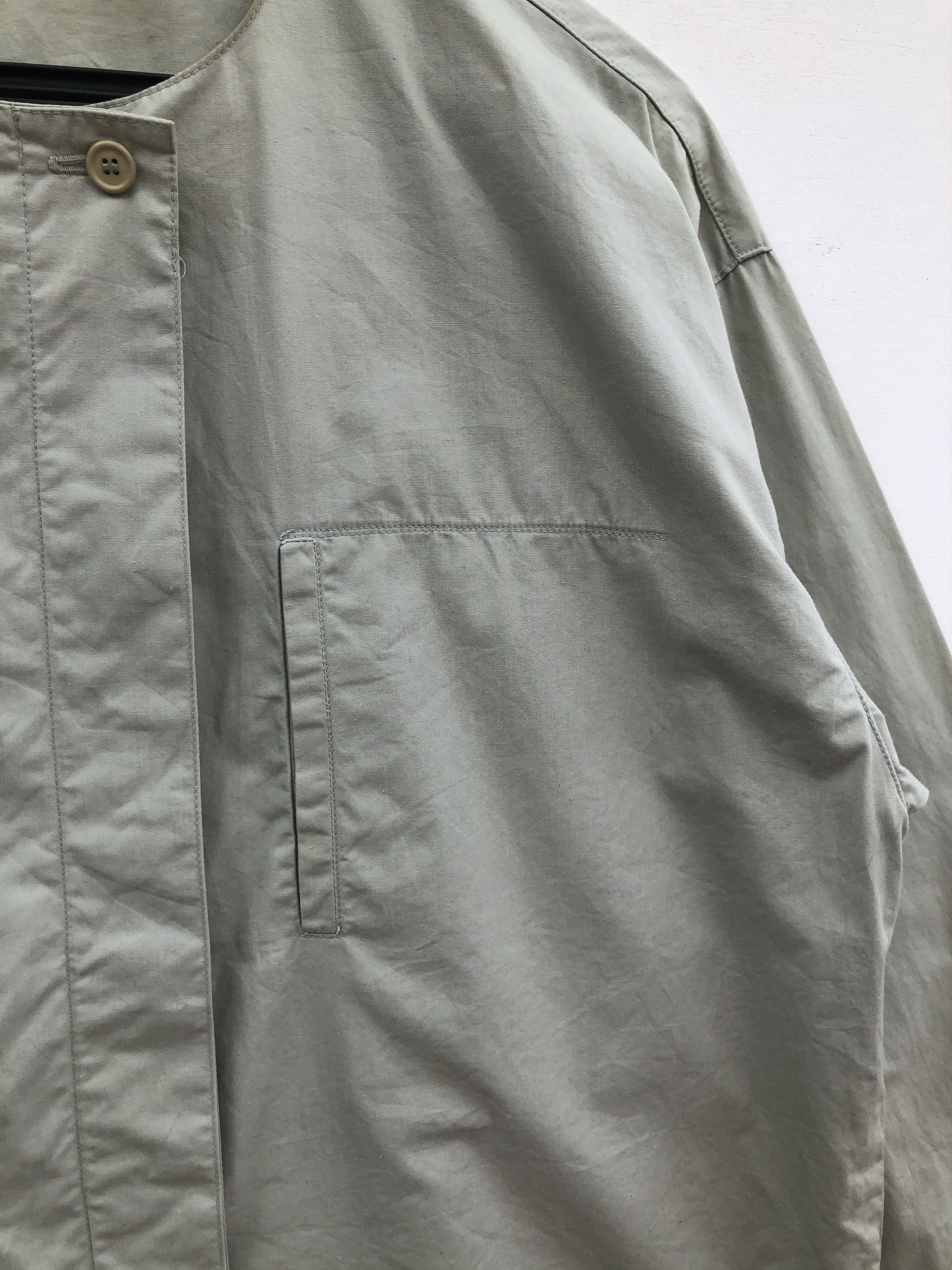 Issey Miyake RARE🔥S/S 1981 ISSEY MIYAKE MANDARIN COLLAR BUTTONS JACKET Size US M / EU 48-50 / 2 - 4 Thumbnail