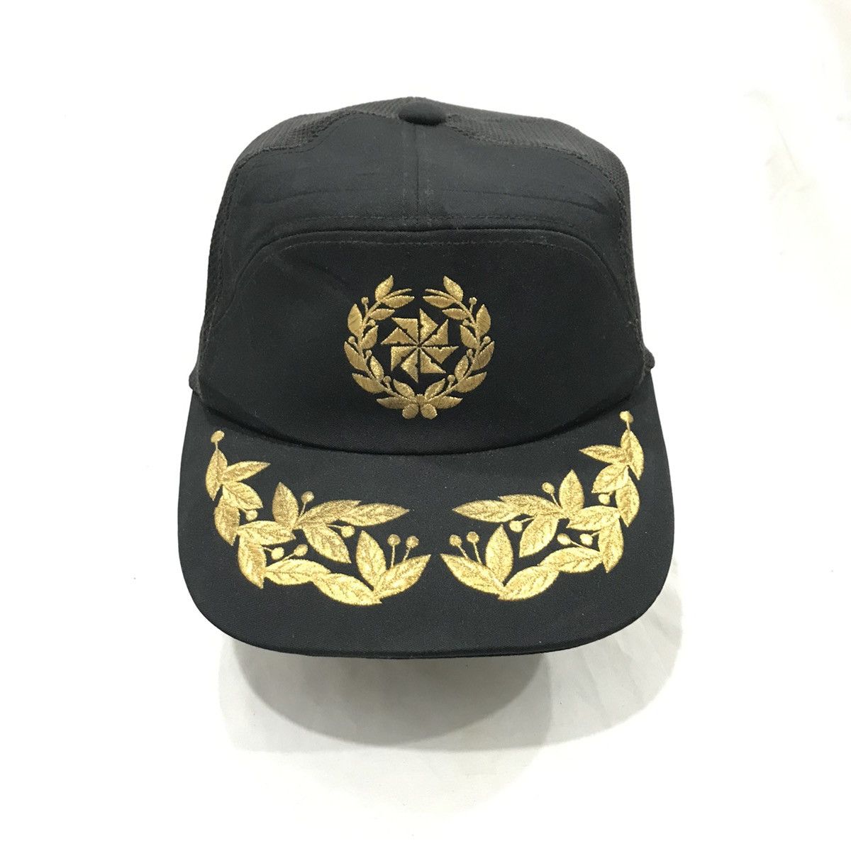 Japanese Brand Unifrorm 7 Panel Embroirdery Trucker Hats Caps Size ONE SIZE - 3 Thumbnail