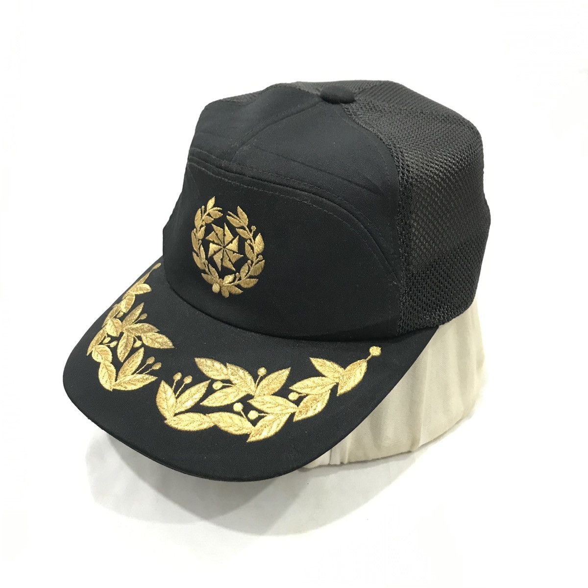 Japanese Brand Unifrorm 7 Panel Embroirdery Trucker Hats Caps Size ONE SIZE - 2 Thumbnail