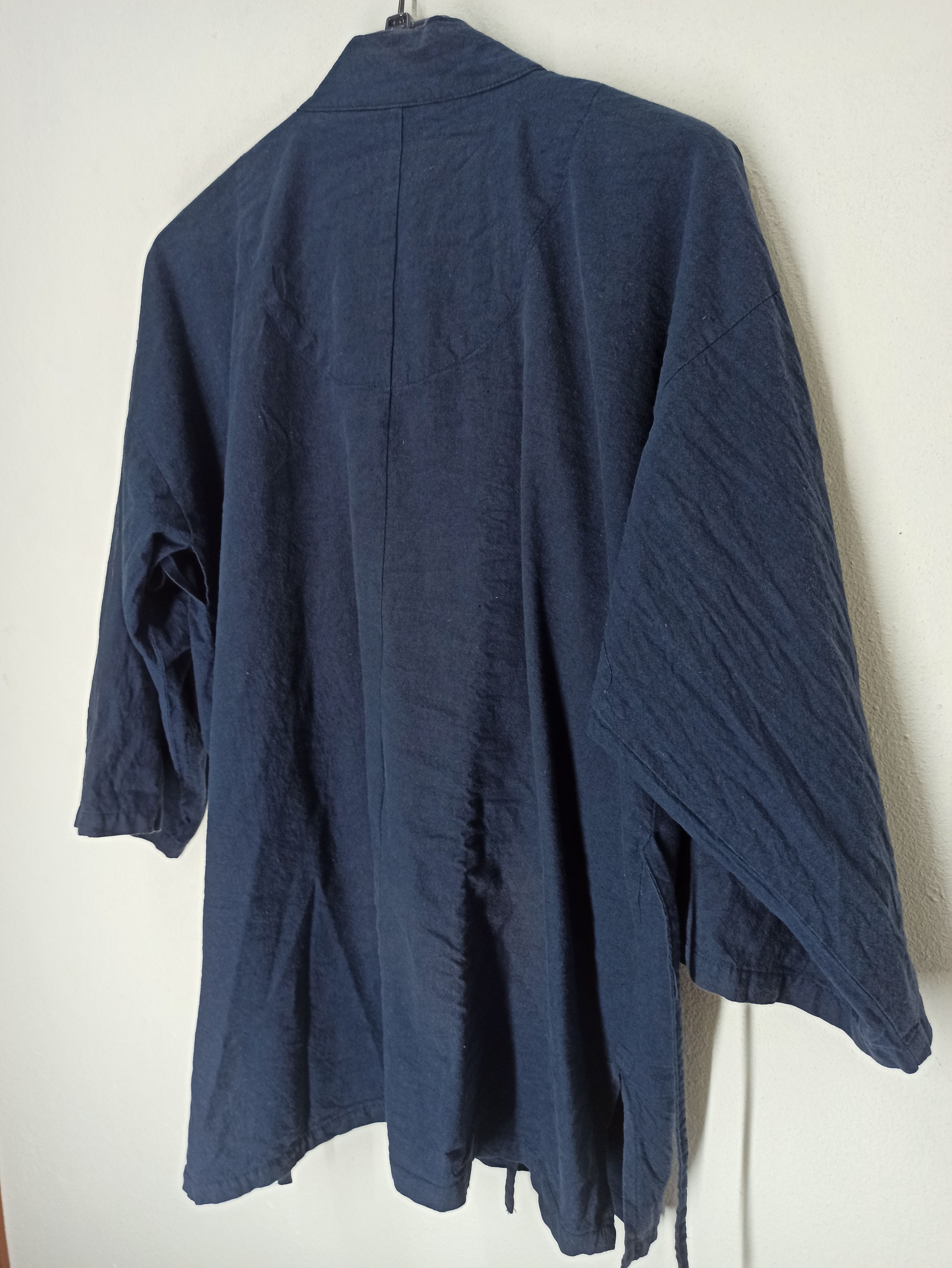 Indigo × Japanese Brand Kimono Cardigan Noragi Indigo ByJapanese Workers Size US L / EU 52-54 / 3 - 3 Thumbnail