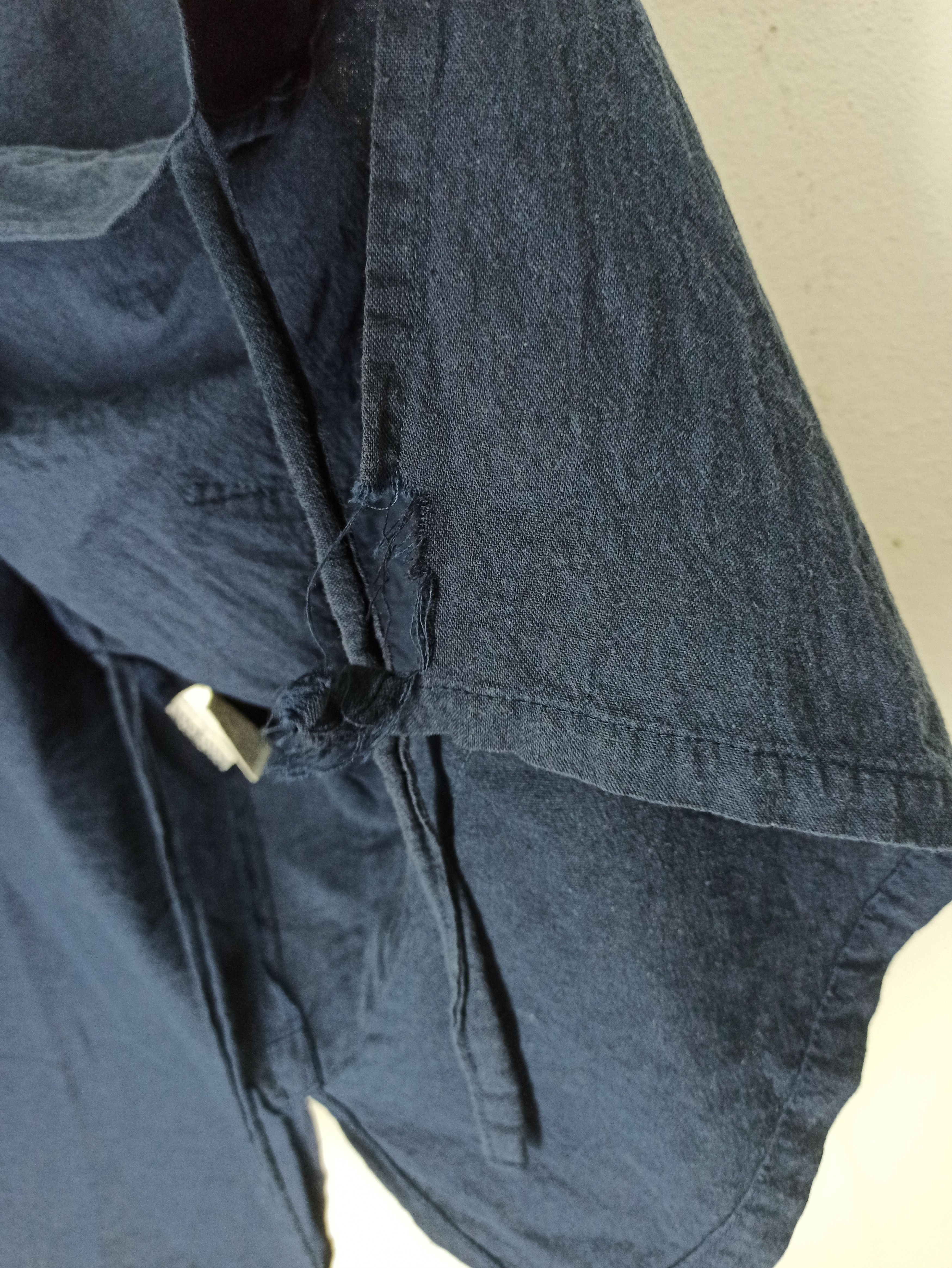 Indigo × Japanese Brand Kimono Cardigan Noragi Indigo ByJapanese Workers Size US L / EU 52-54 / 3 - 6 Thumbnail