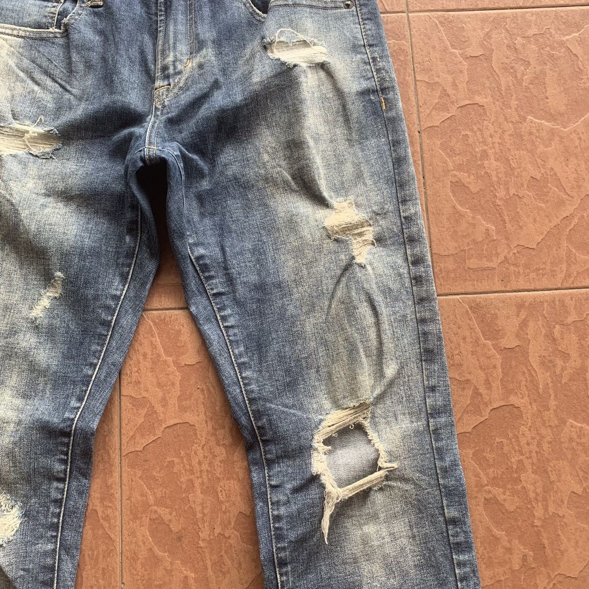American Eagle Outfitters × Vintage JAPANESE VINTAGE JEANS STRETCHABLE TROUSERS PANTS Size US 30 / EU 46 - 5 Thumbnail