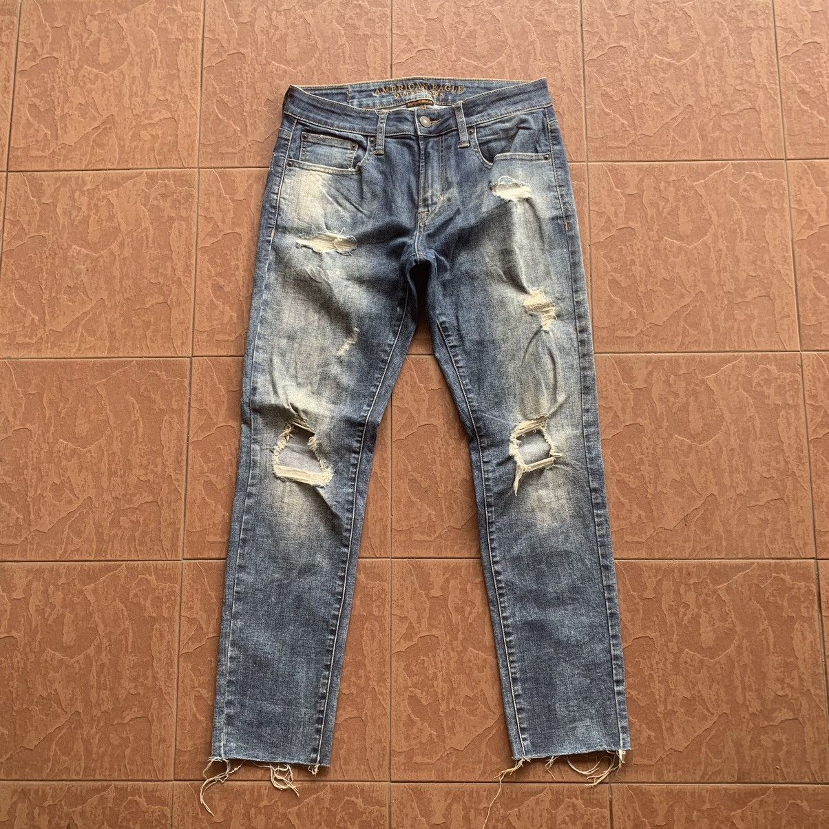 American Eagle Outfitters × Vintage JAPANESE VINTAGE JEANS STRETCHABLE TROUSERS PANTS Size US 30 / EU 46 - 1 Thumbnail