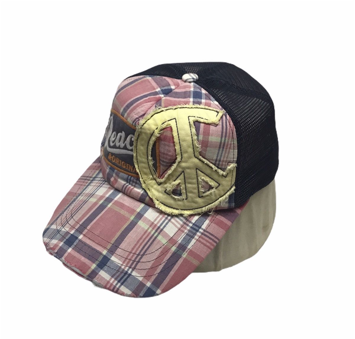 Japanese Brand Peace & Original Distressed Trucker Hats Caps Size ONE SIZE - 1 Thumbnail