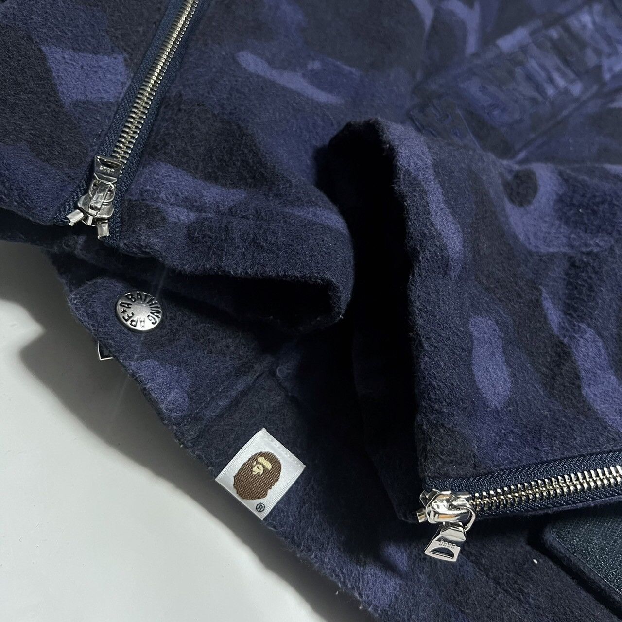 Bape BAPE jacket blue camo Size US XL / EU 56 / 4 - 2 Thumbnail