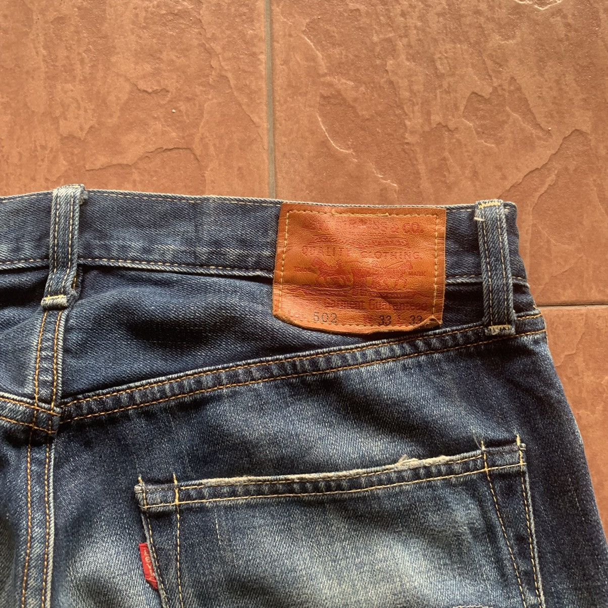 Levi's × Levi's Vintage Clothing LEVI’S 502 JEANS RIPPED 33x33 LEVIS DENIM TROUSERS PANTS Size US 33 - 11 Thumbnail