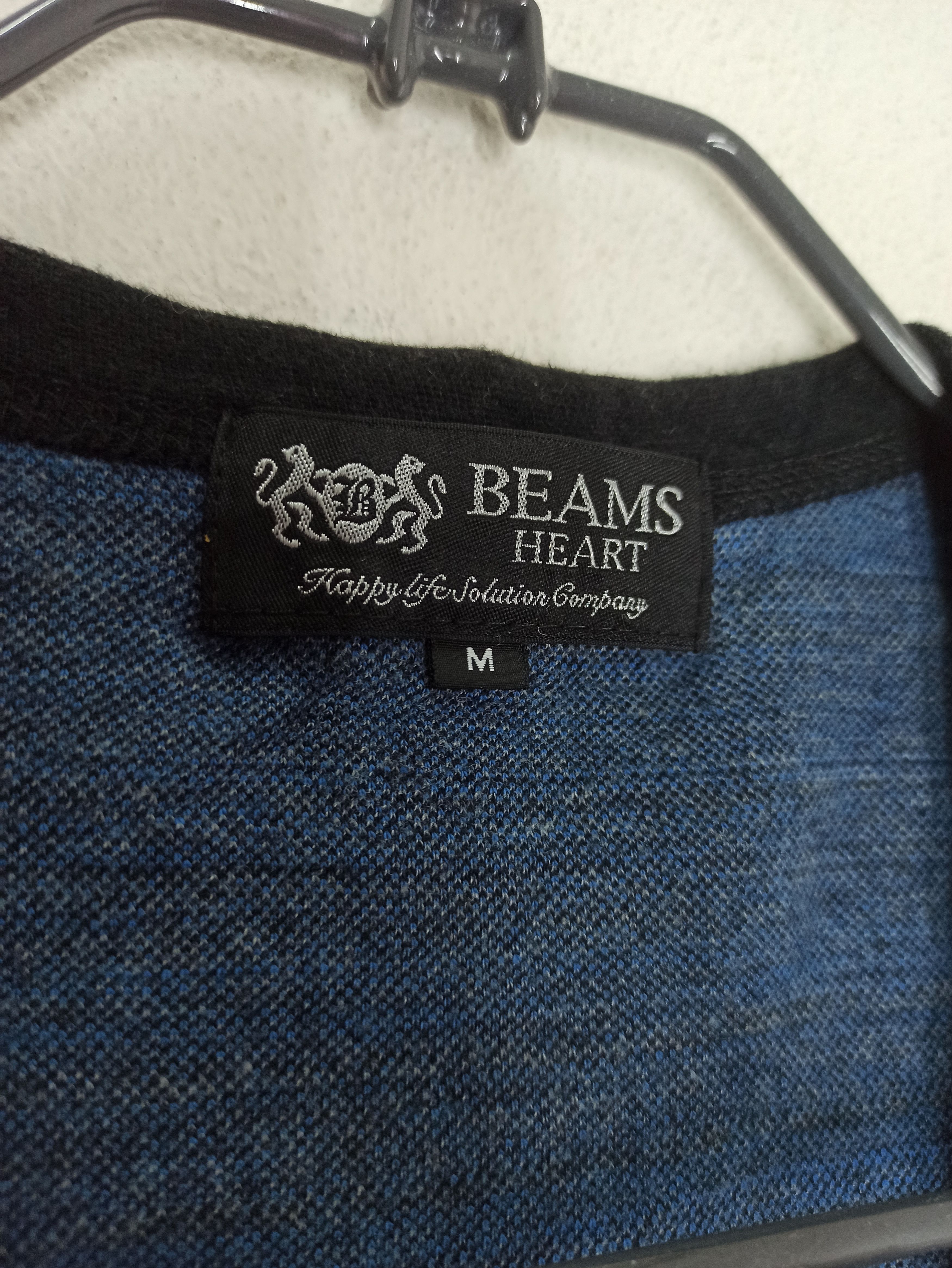 Beams Plus Beams Cardigan Stripe Pattern By Beam Heart Ship Via DHL Size US M / EU 48-50 / 2 - 4 Thumbnail