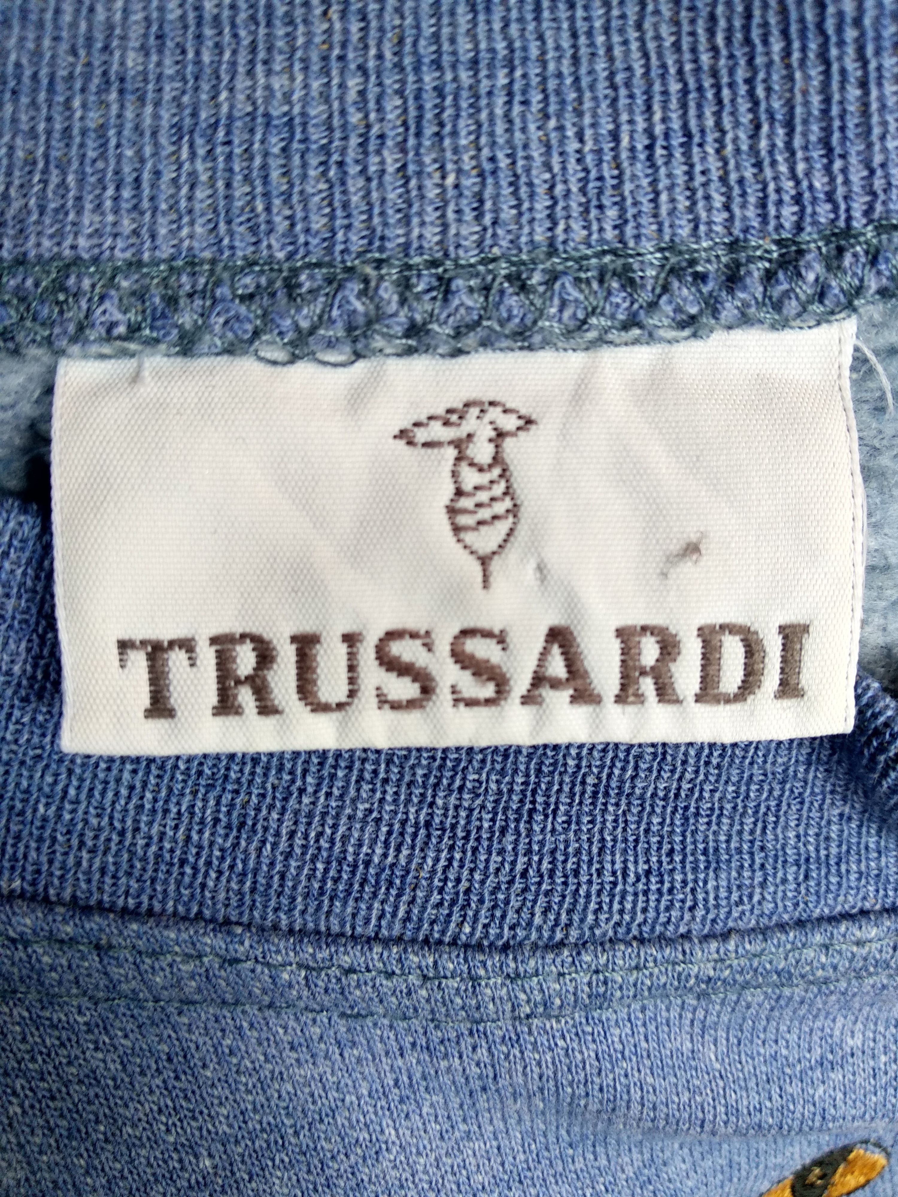 Designer Vintage Trussardi Sweatshirt/Embroidery Logo/Made In Italy Size US L / EU 52-54 / 3 - 4 Thumbnail