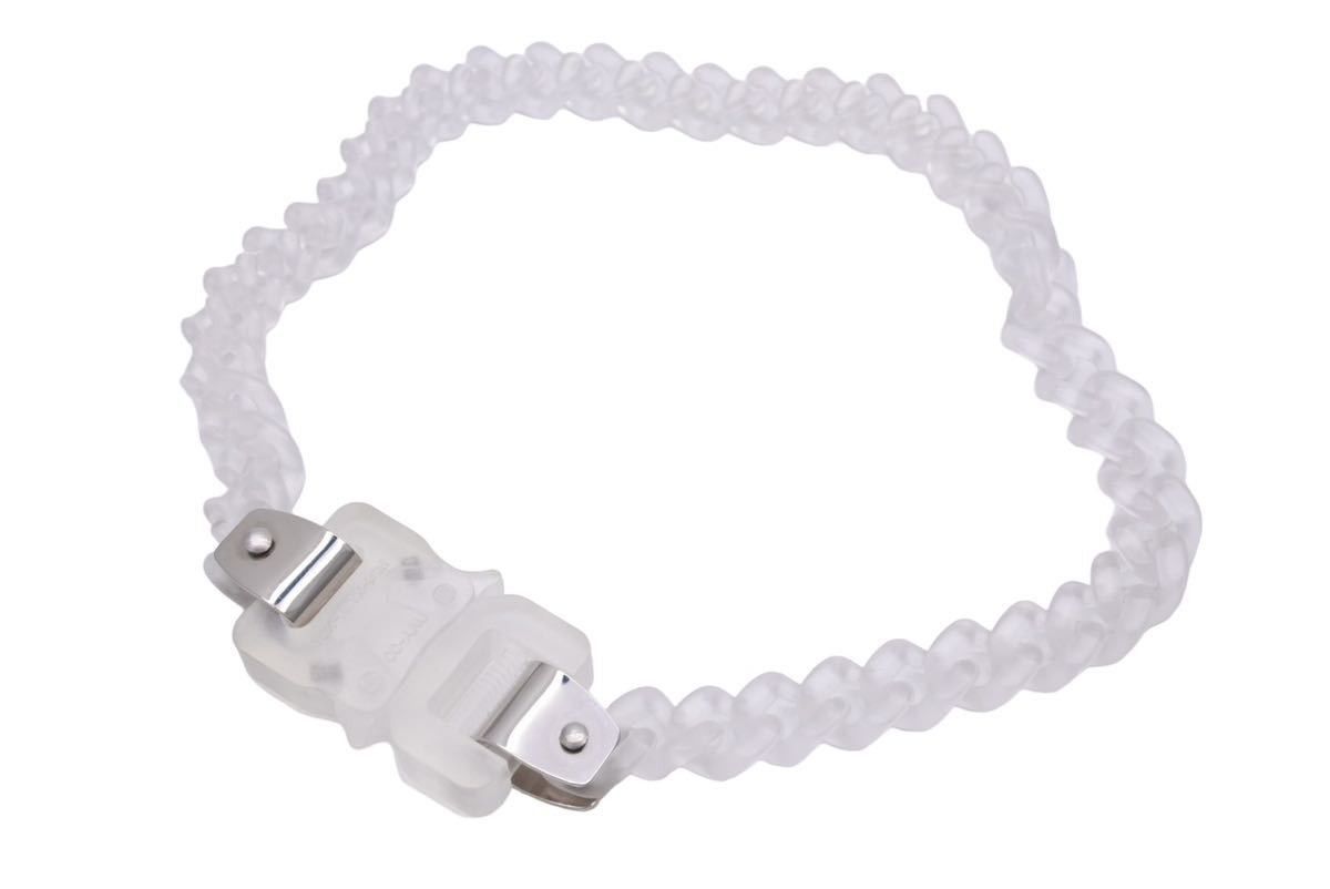 image of 1017 Alyx 9Sm Clear Roller Coaster Buckle Necklace, Men's