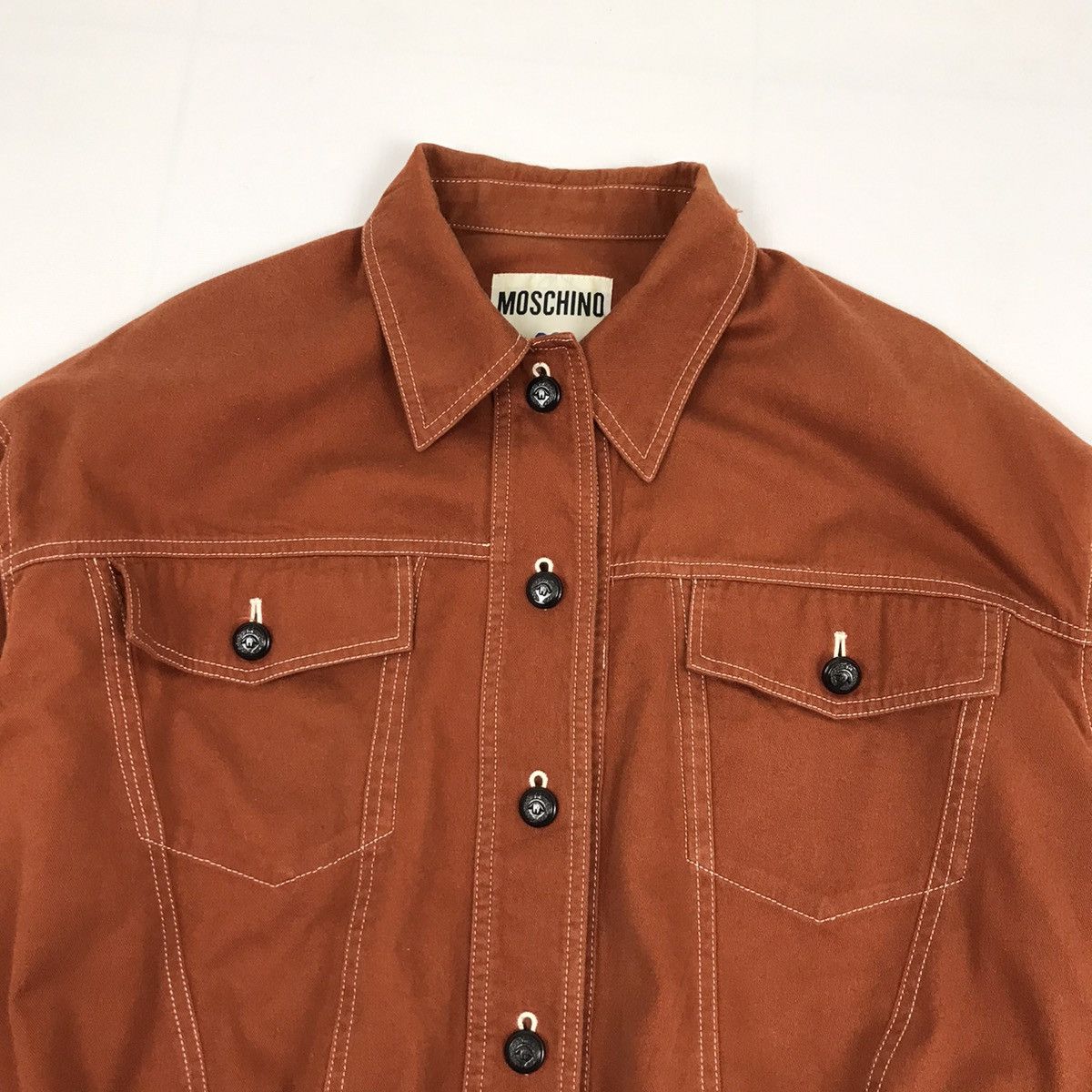 Moschino × Vintage Vintage MOSCHINO light denim jacket Size US S / EU 44-46 / 1 - 2 Thumbnail