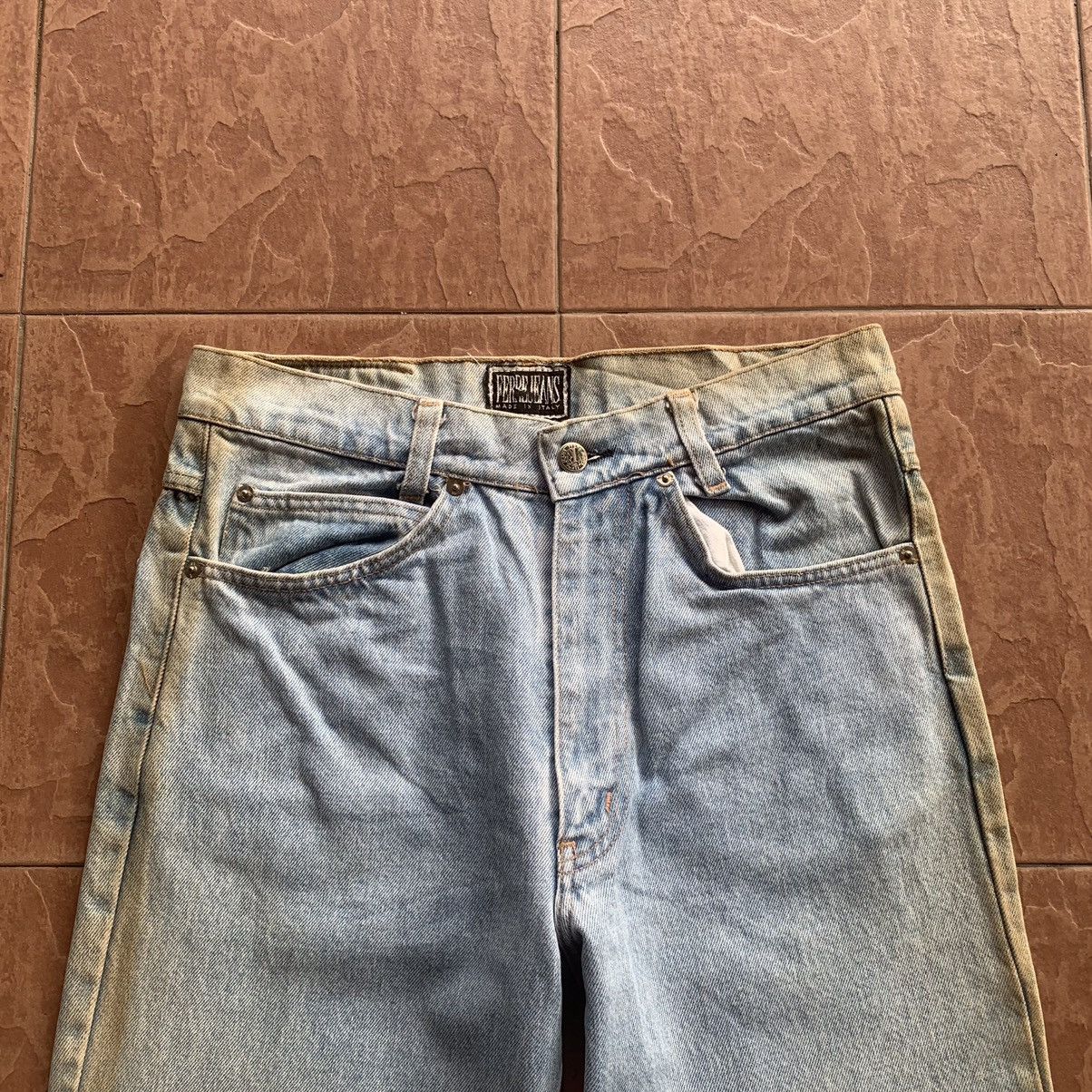 Ferre FERRE JEANS 29x33 LIGHT WASH DENIM TROUSERS PANTS MADE ITALY Size US 29 - 2 Thumbnail
