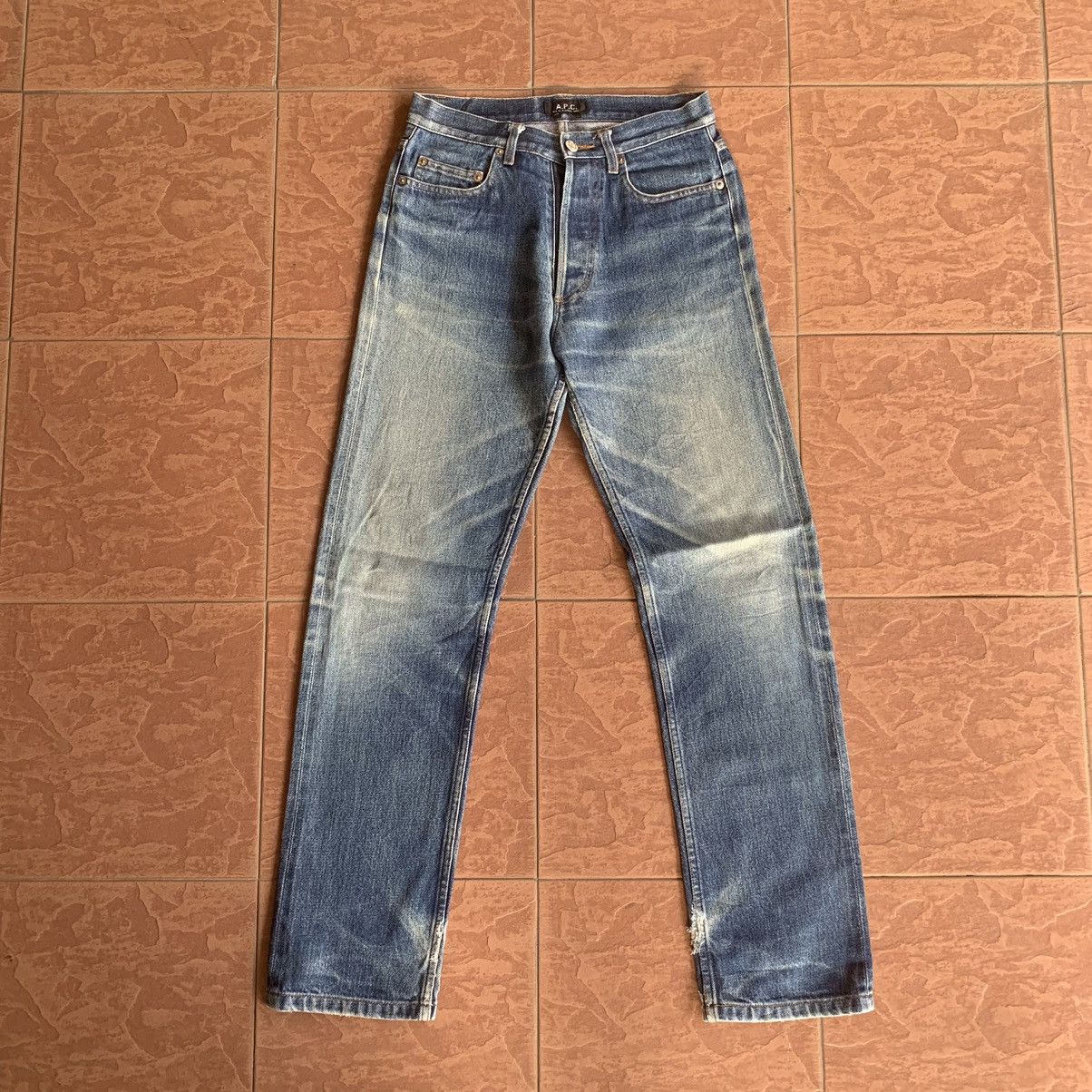 A.P.C. × Japanese Brand × Vintage 💥REDLINE! VINTAGE A.P.C. JEANS SELVEDGE DENIM PANTS Size US 27 - 1 Thumbnail
