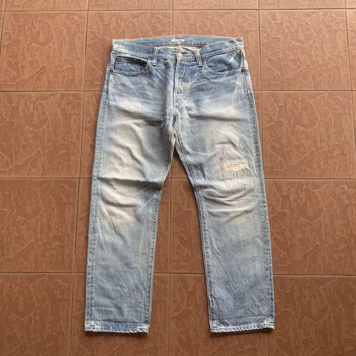 Eternal × Japanese Brand × Vintage VINTAGE ETERNAL JEANS LIGHT WASH DENIM TROUSERS FADED PANTS Size US 34 / EU 50 - 1 Thumbnail