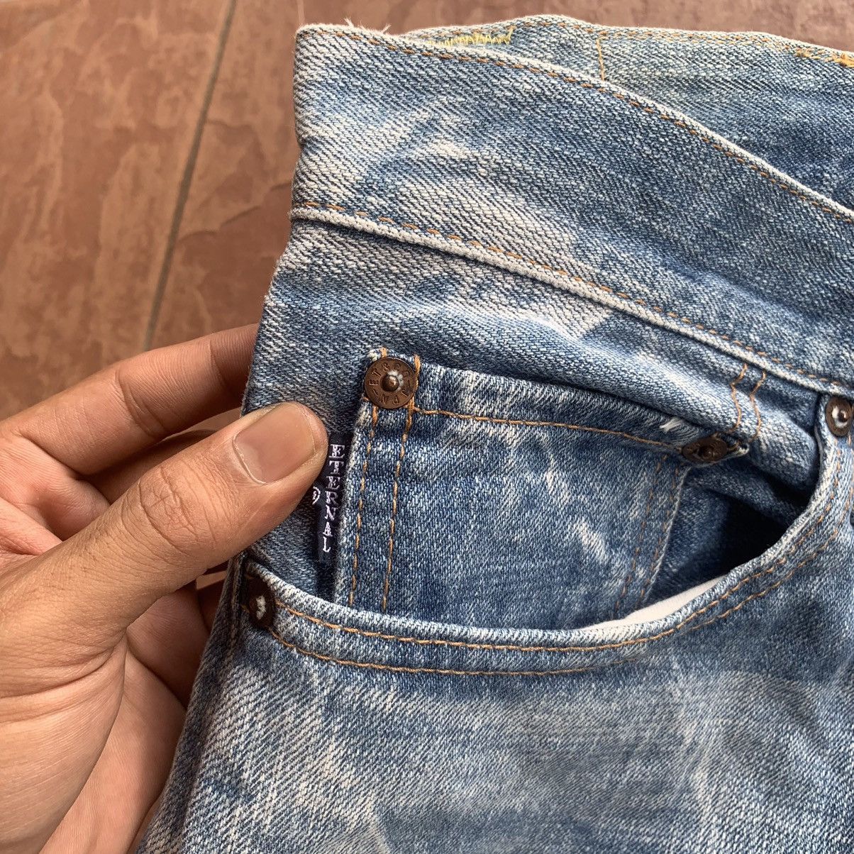 Eternal × Japanese Brand × Vintage VINTAGE ETERNAL JEANS LIGHT WASH DENIM TROUSERS FADED PANTS Size US 34 / EU 50 - 5 Thumbnail