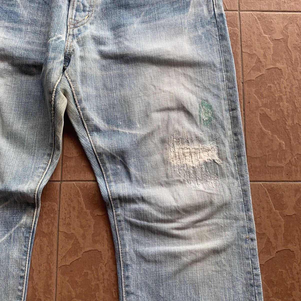 Eternal × Japanese Brand × Vintage VINTAGE ETERNAL JEANS LIGHT WASH DENIM TROUSERS FADED PANTS Size US 34 / EU 50 - 4 Thumbnail
